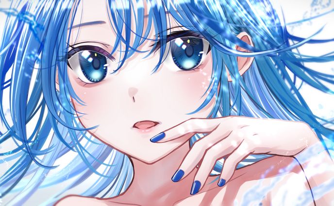 water blue