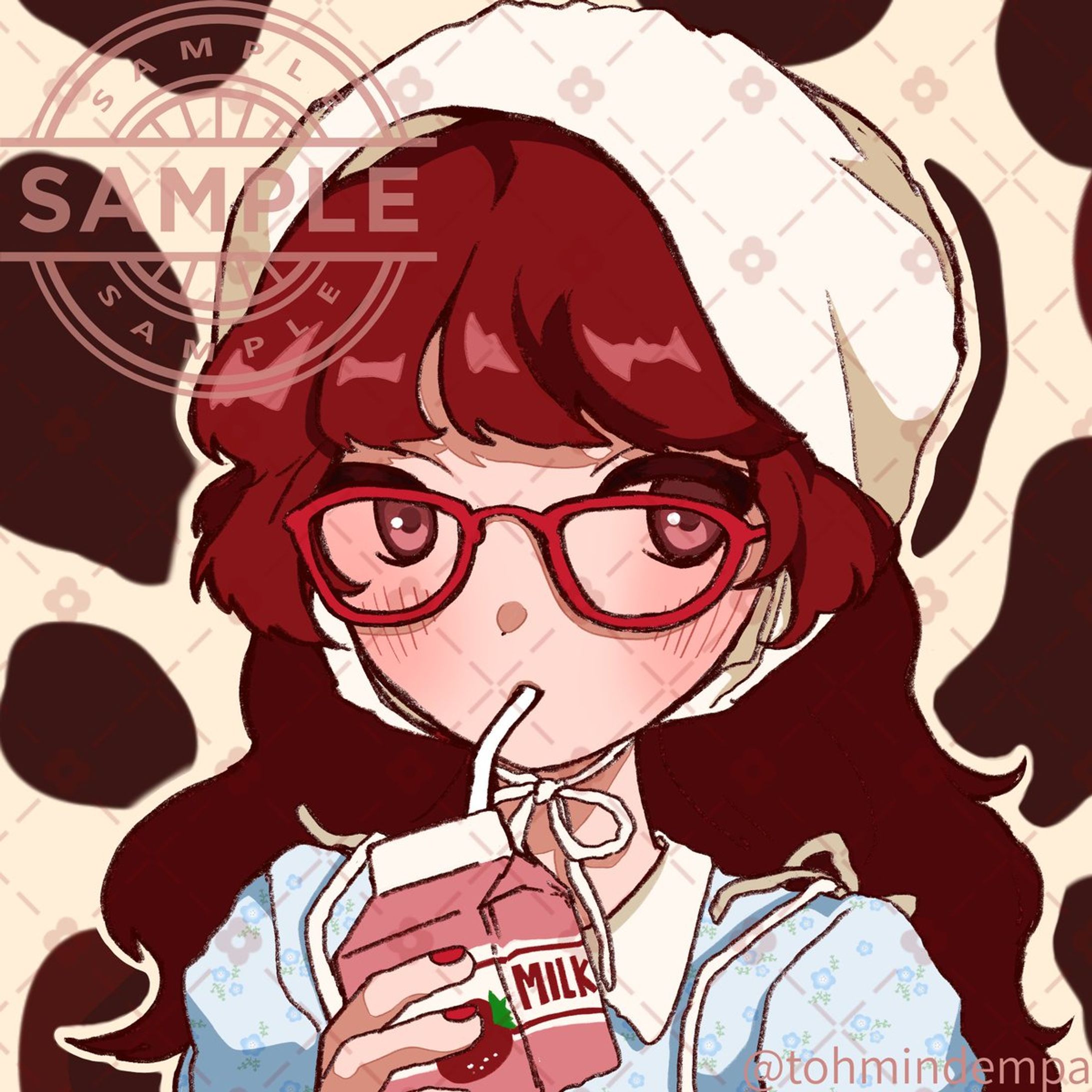 【アイコン販売中】いちごミルク・ガール-1