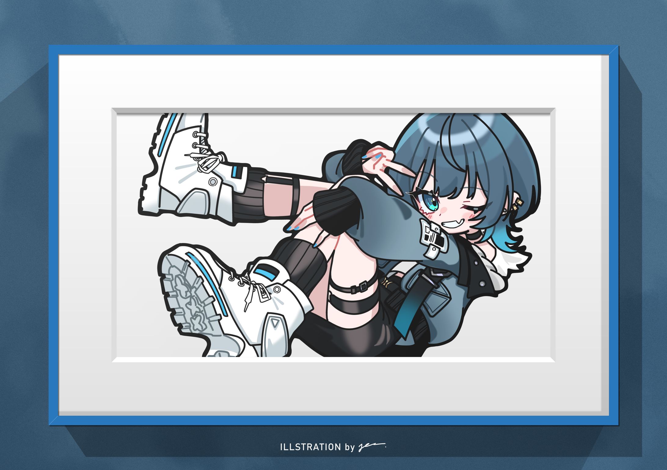 玖珂ツユネ様 / グッズ用イラスト-1