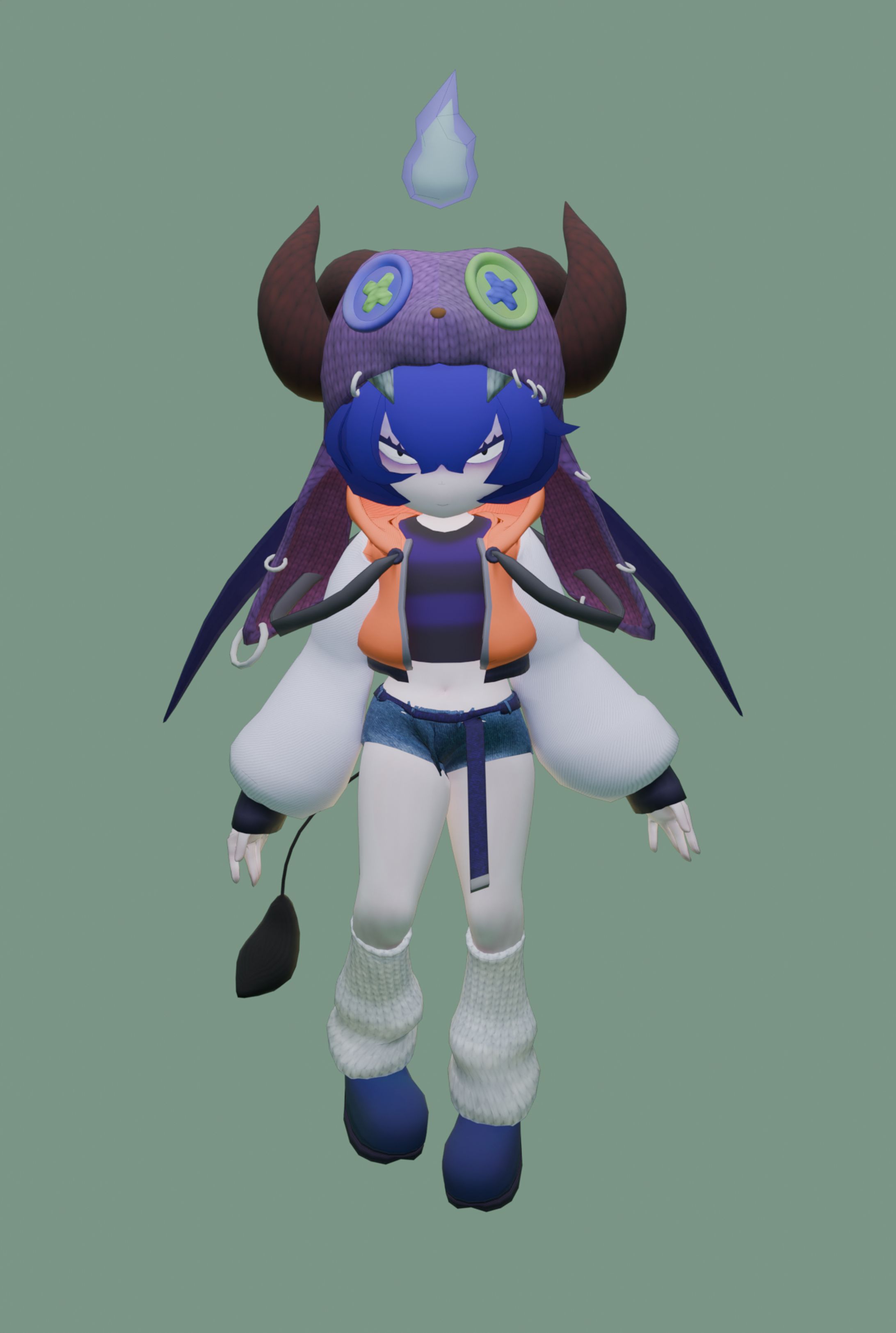 【キャラクターモデリング】未定ちゃん-1