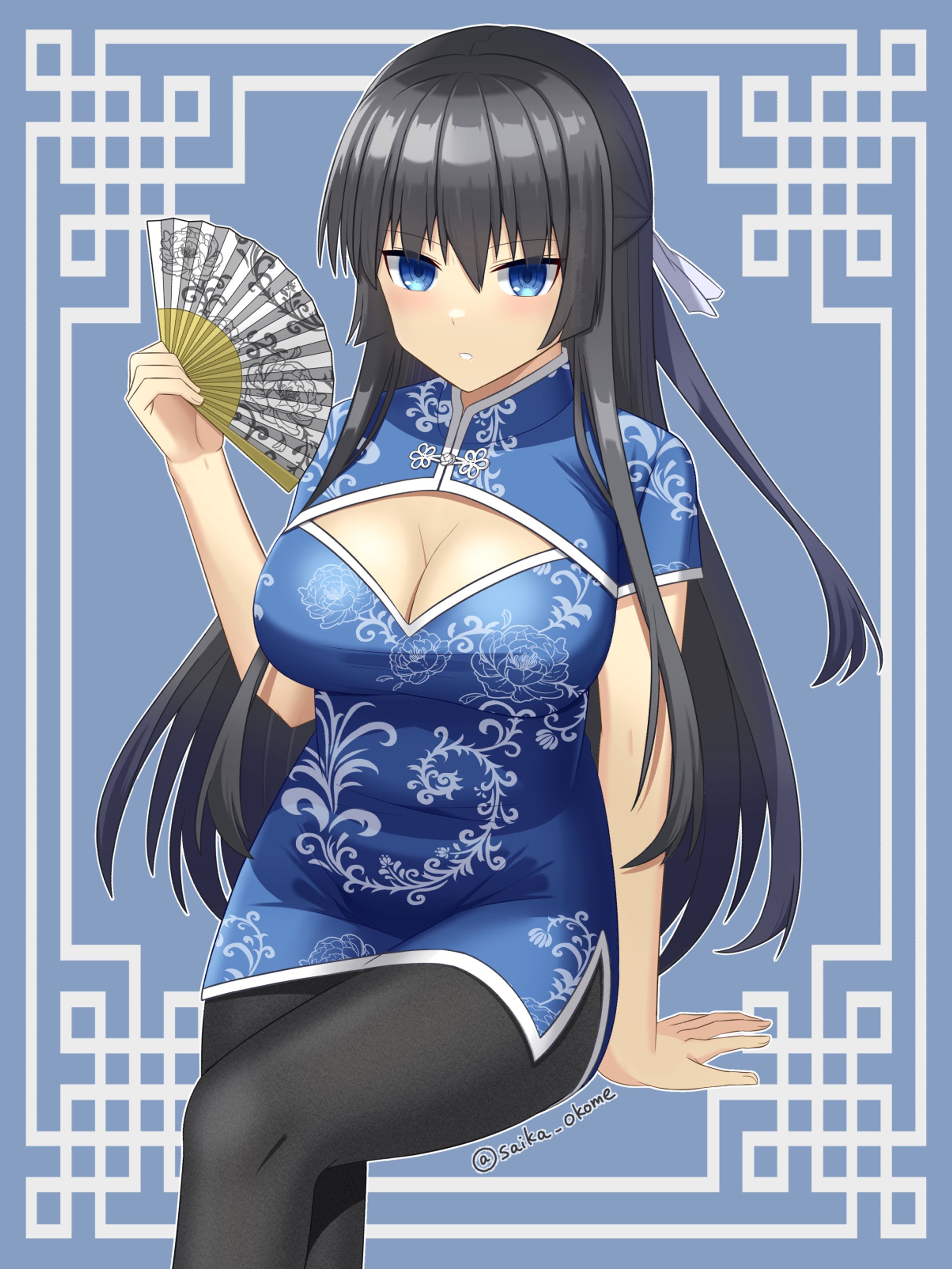 黒髪チャイナ娘-1