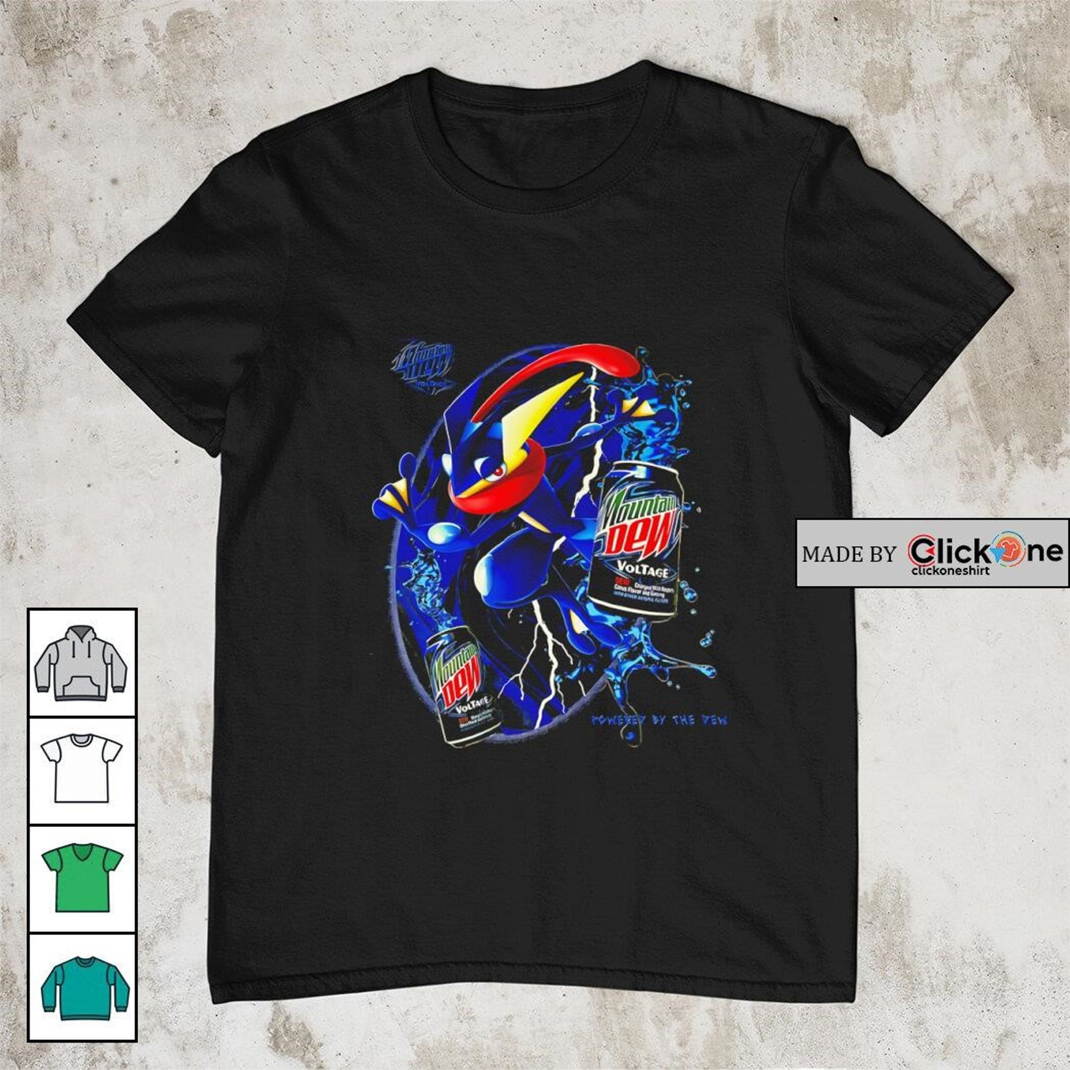 Electric Ninja Splash – Energy Drink Inspired Creature Tee-1