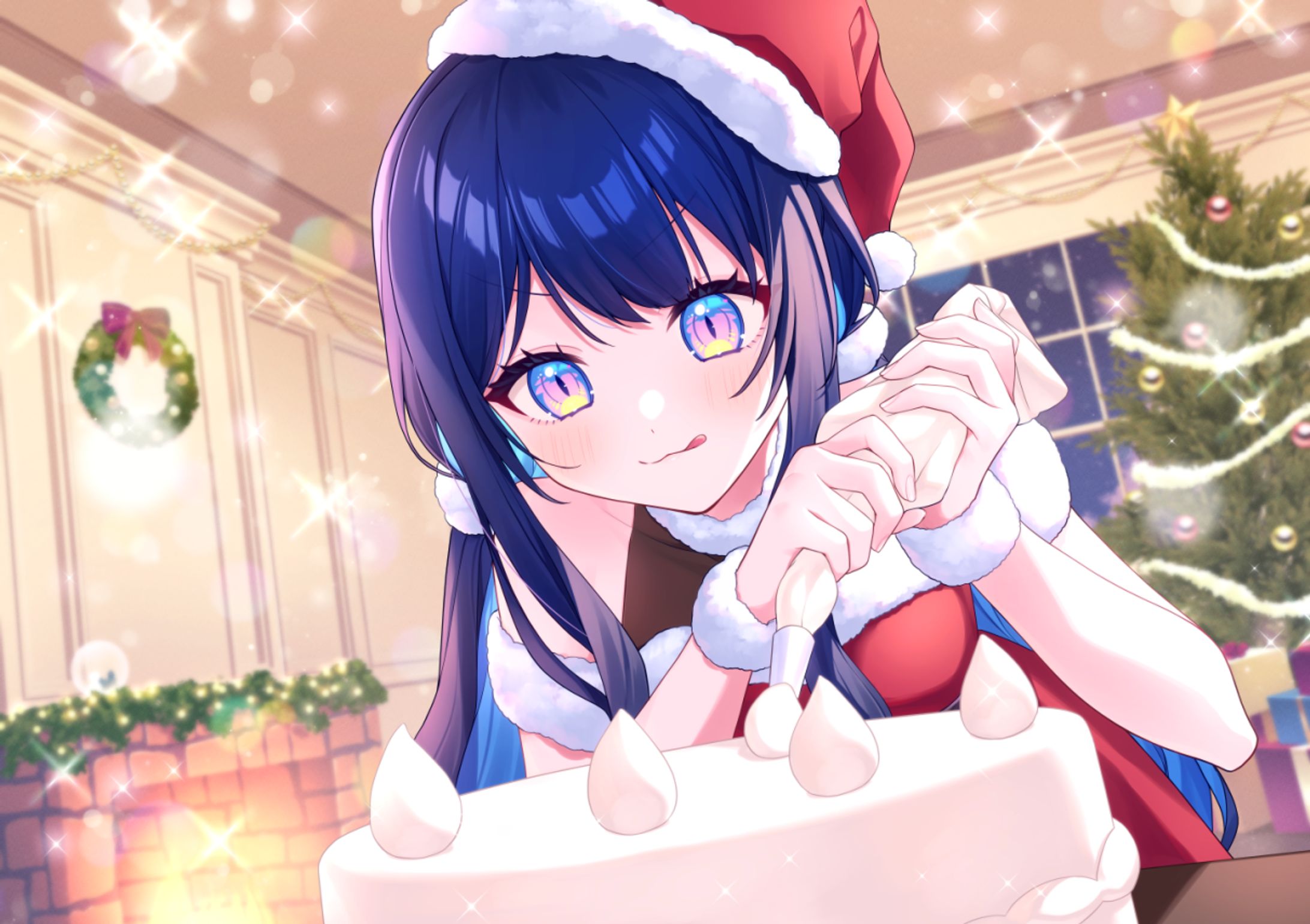 音海にゃる様　クリスマスイラスト-1