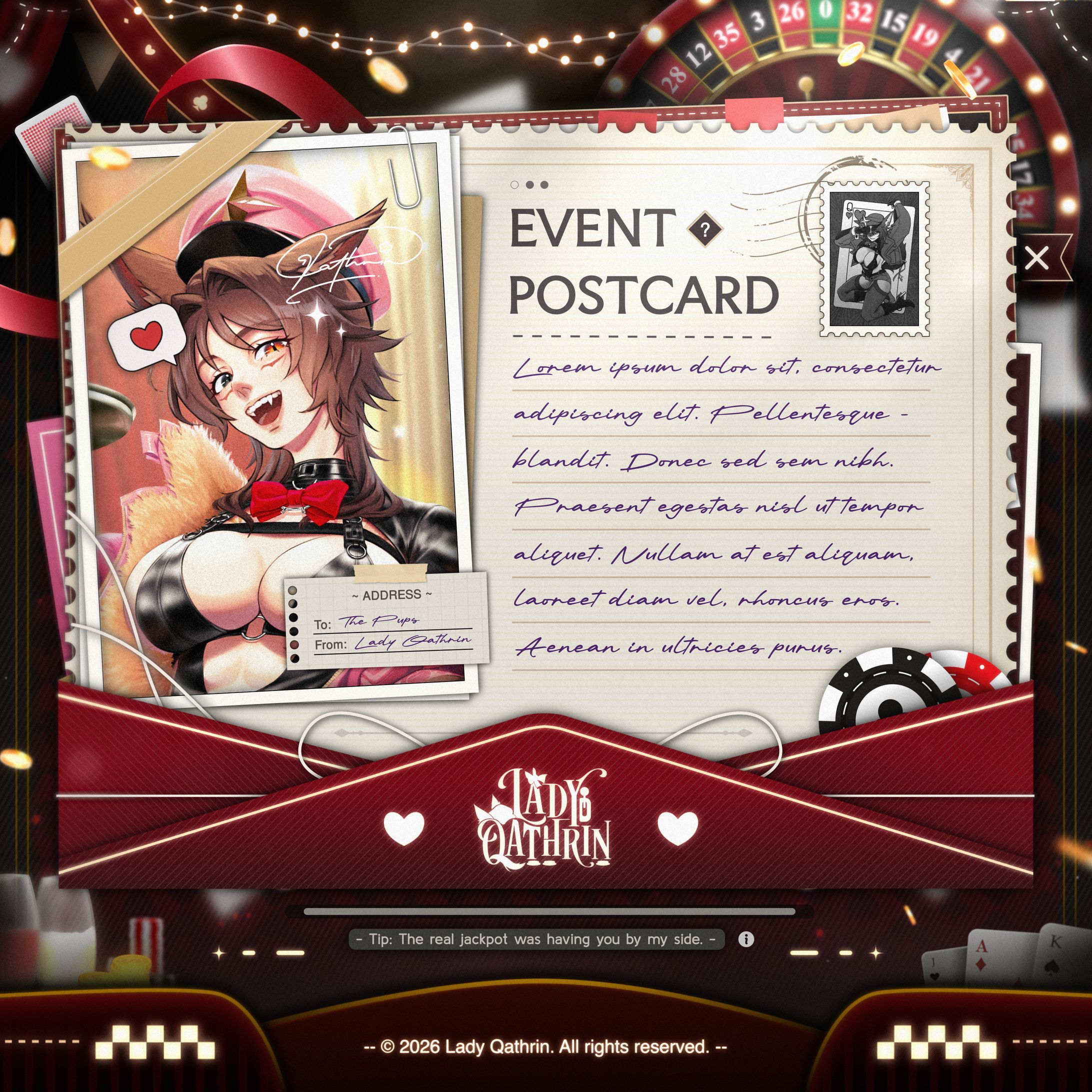 CODE:059 - Postcard Lady Qathrin-1