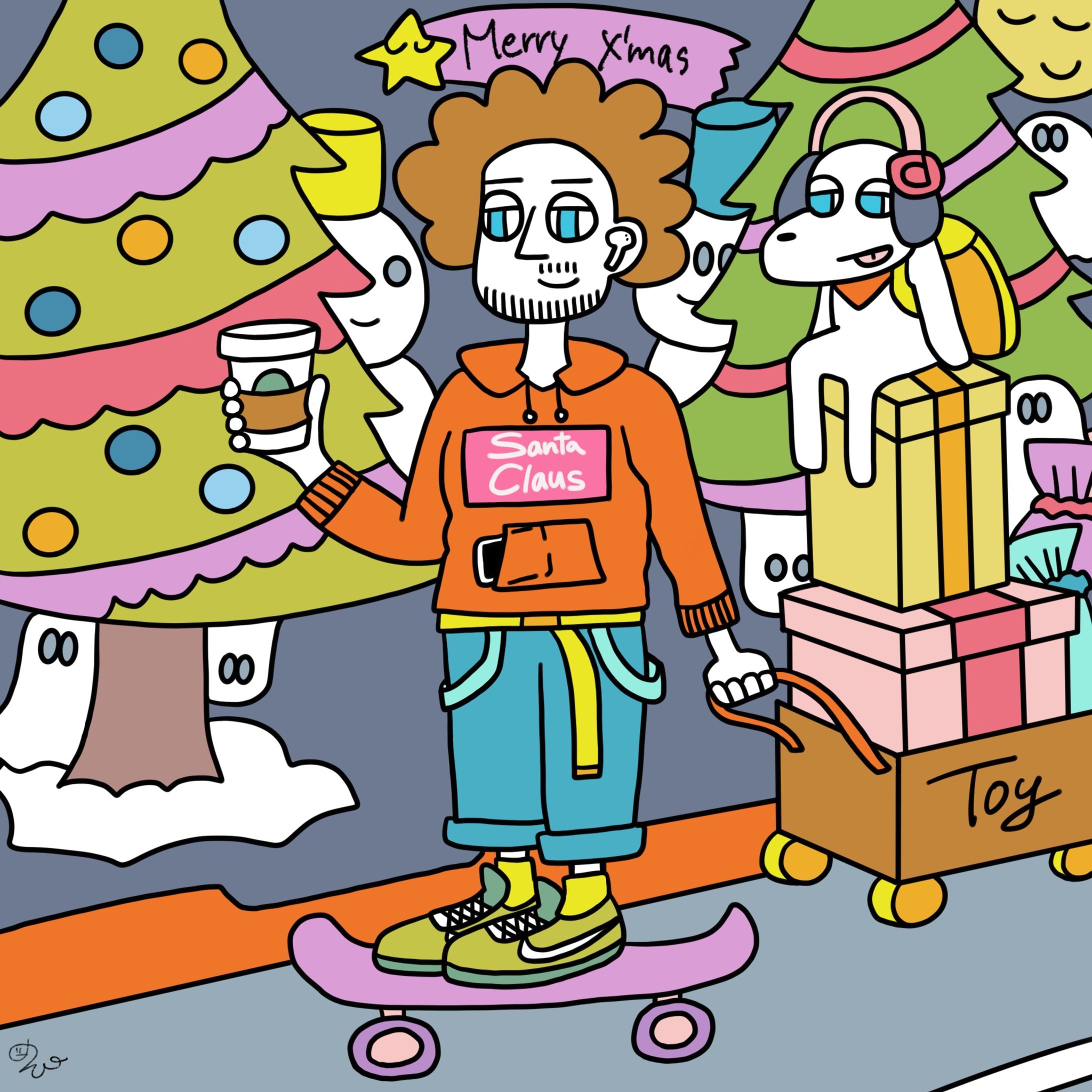 【デジタル画】配達_自主制作-1