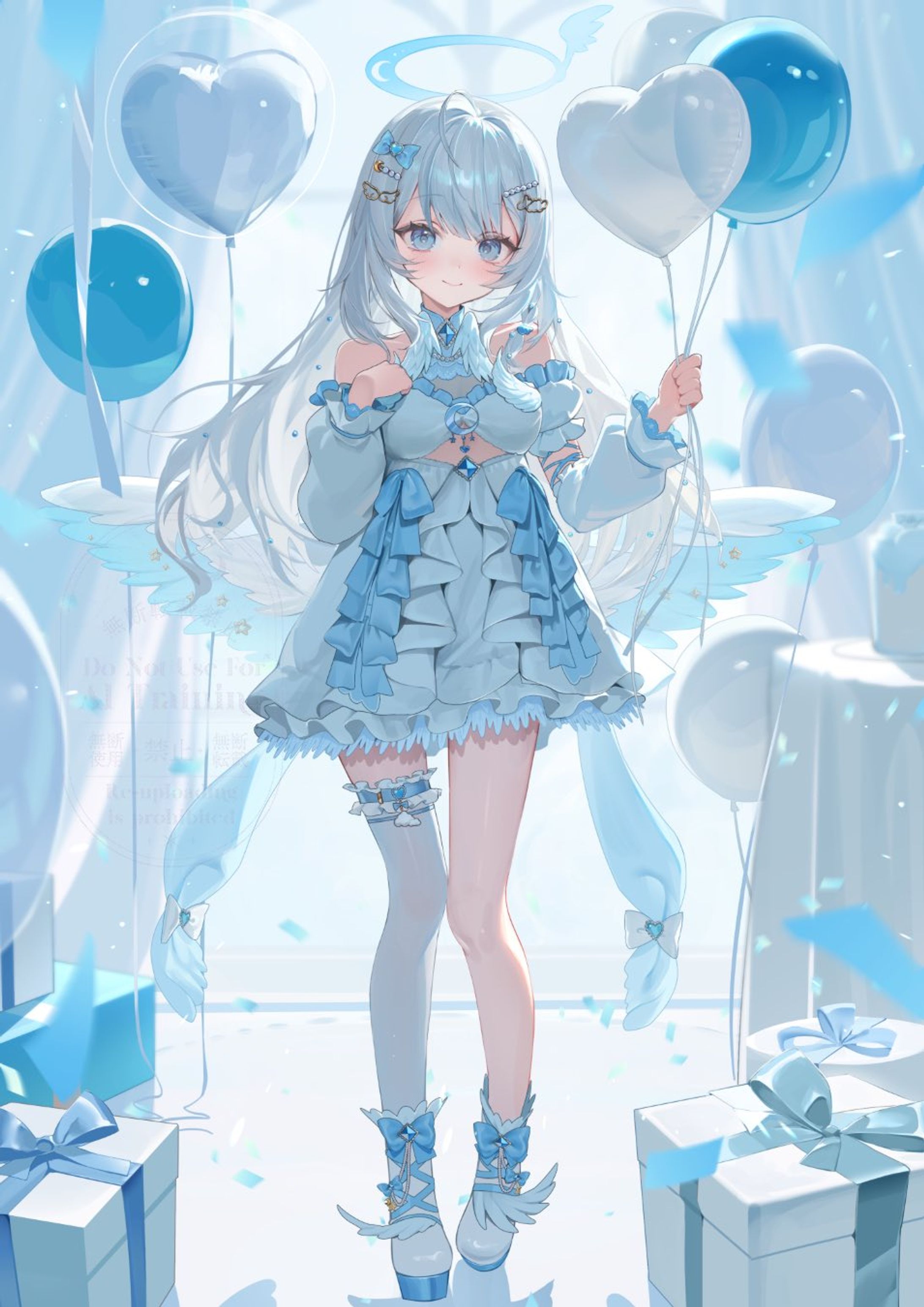個人VTuber 天空いのり様：誕生日記念1枚絵-1