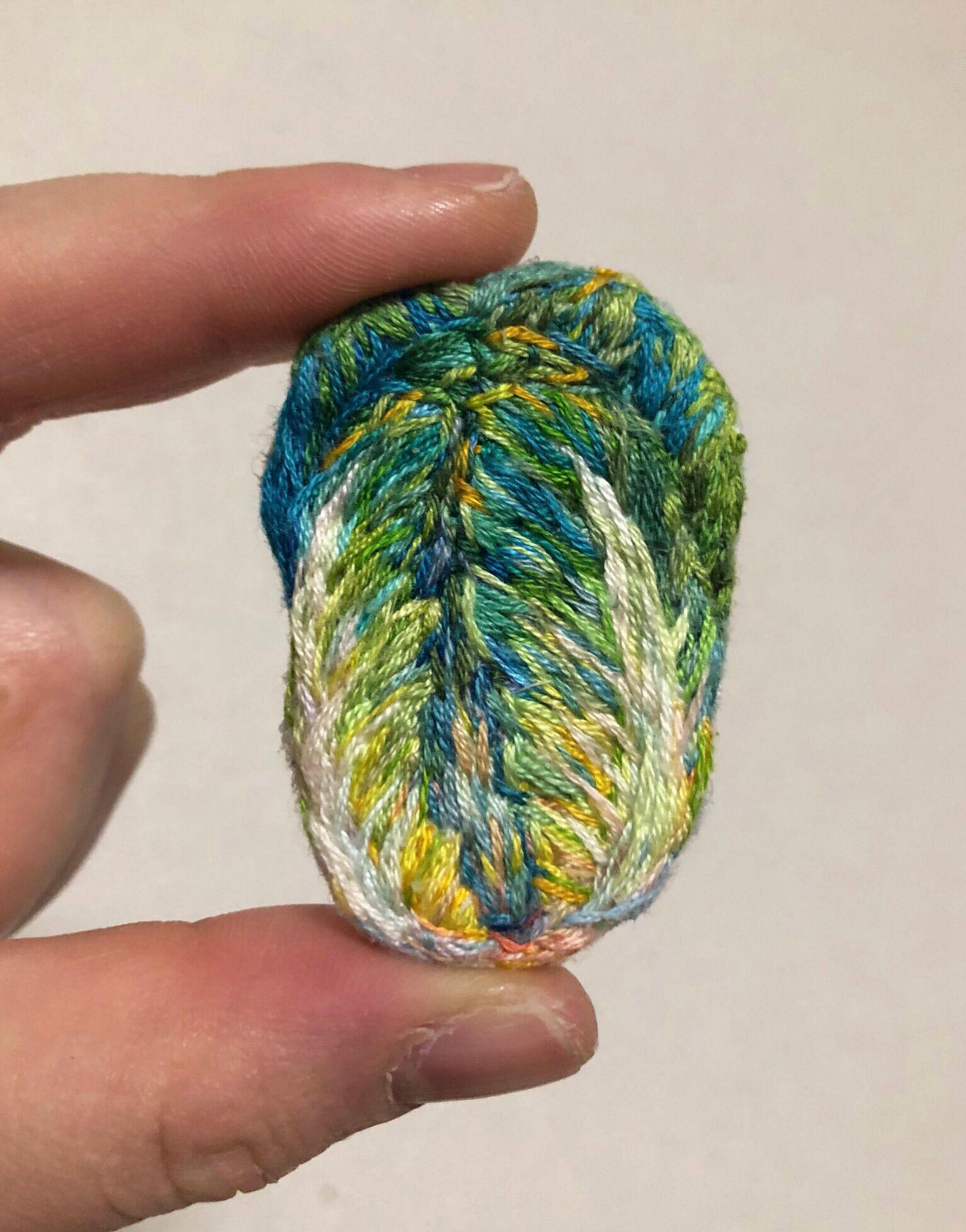 白菜の刺繍 その2-1