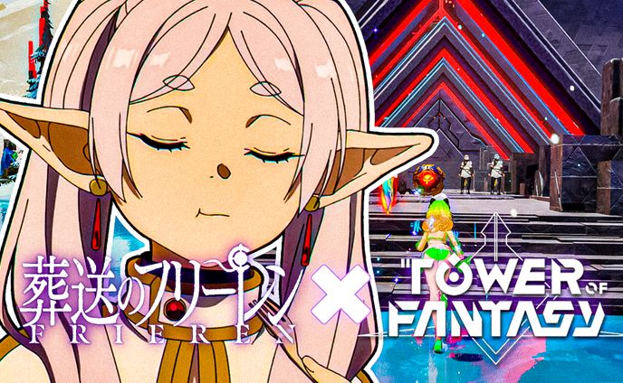 YOUTUBE THUMBNAIL - SOUSOU NO FRIEREN X TOF COLLAB