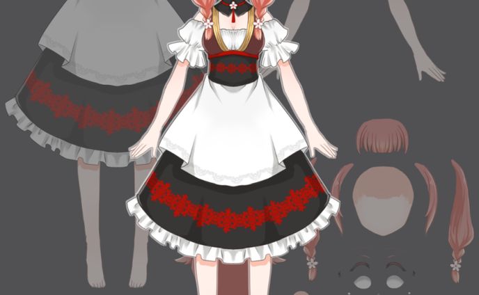 Live2d立ち絵サンプル