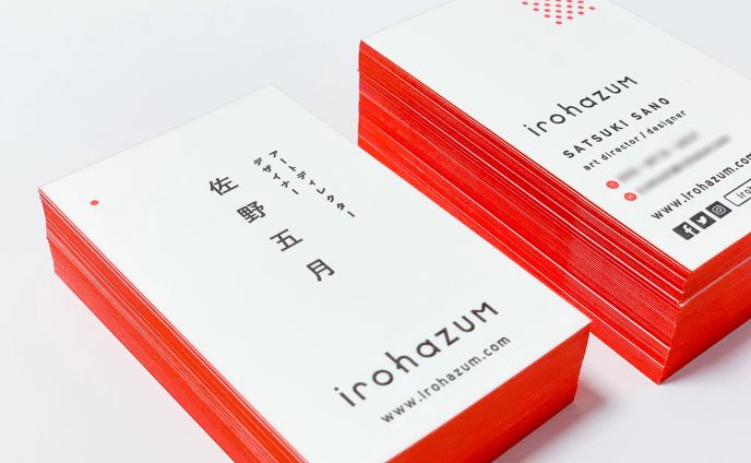 irohazum デザイナーの名刺