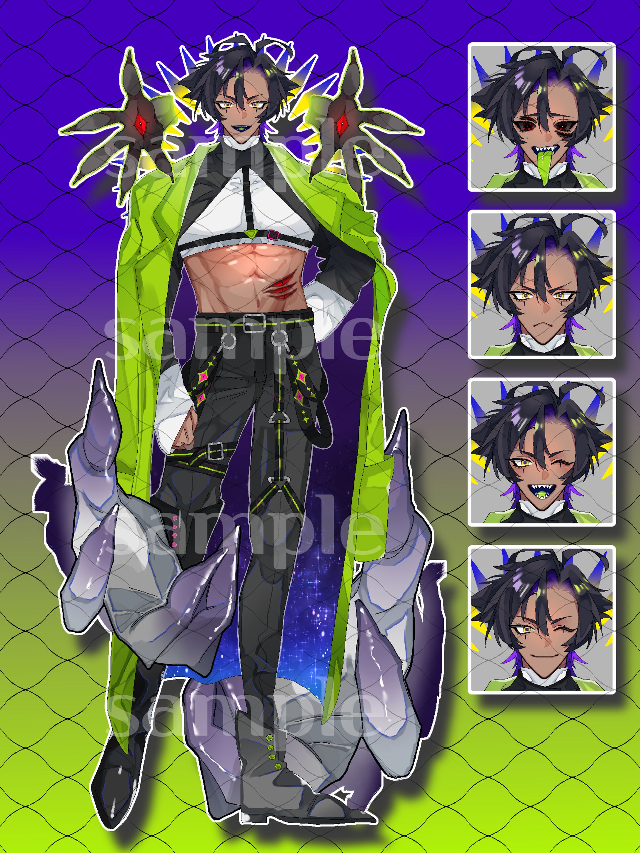【OC】【IRIAM用立ち絵】天涯藝トオル【3種】-1
