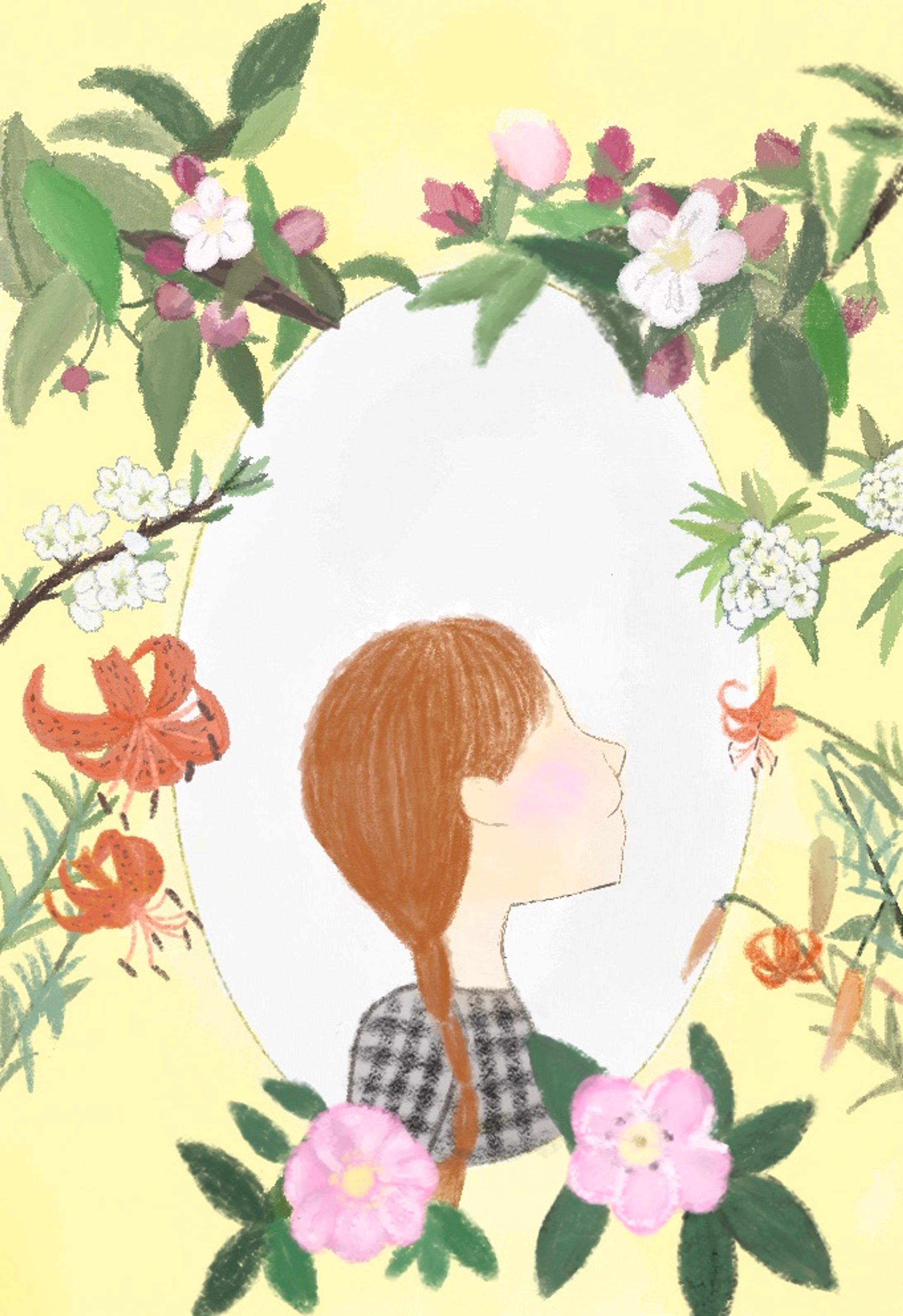 草花にかこまれて（デジタル）-1