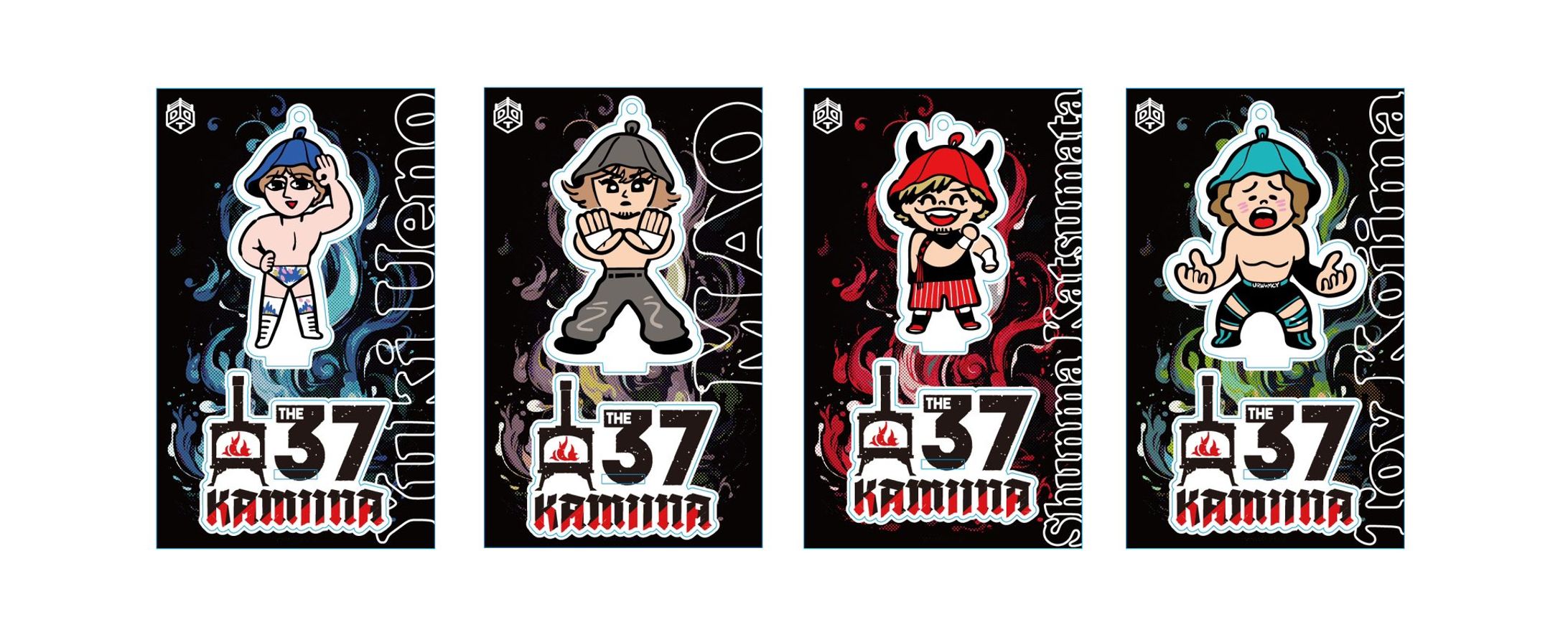 プロレス選手　グッズ似顔絵イラスト-1