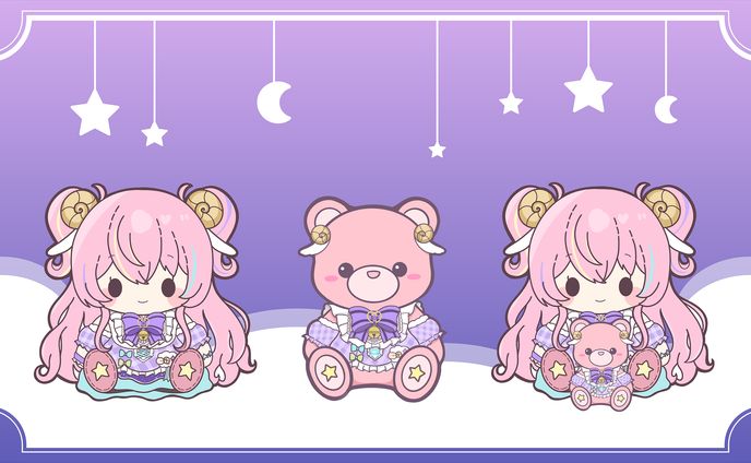 満点わたげ様/ぬいぐるみ風イラスト