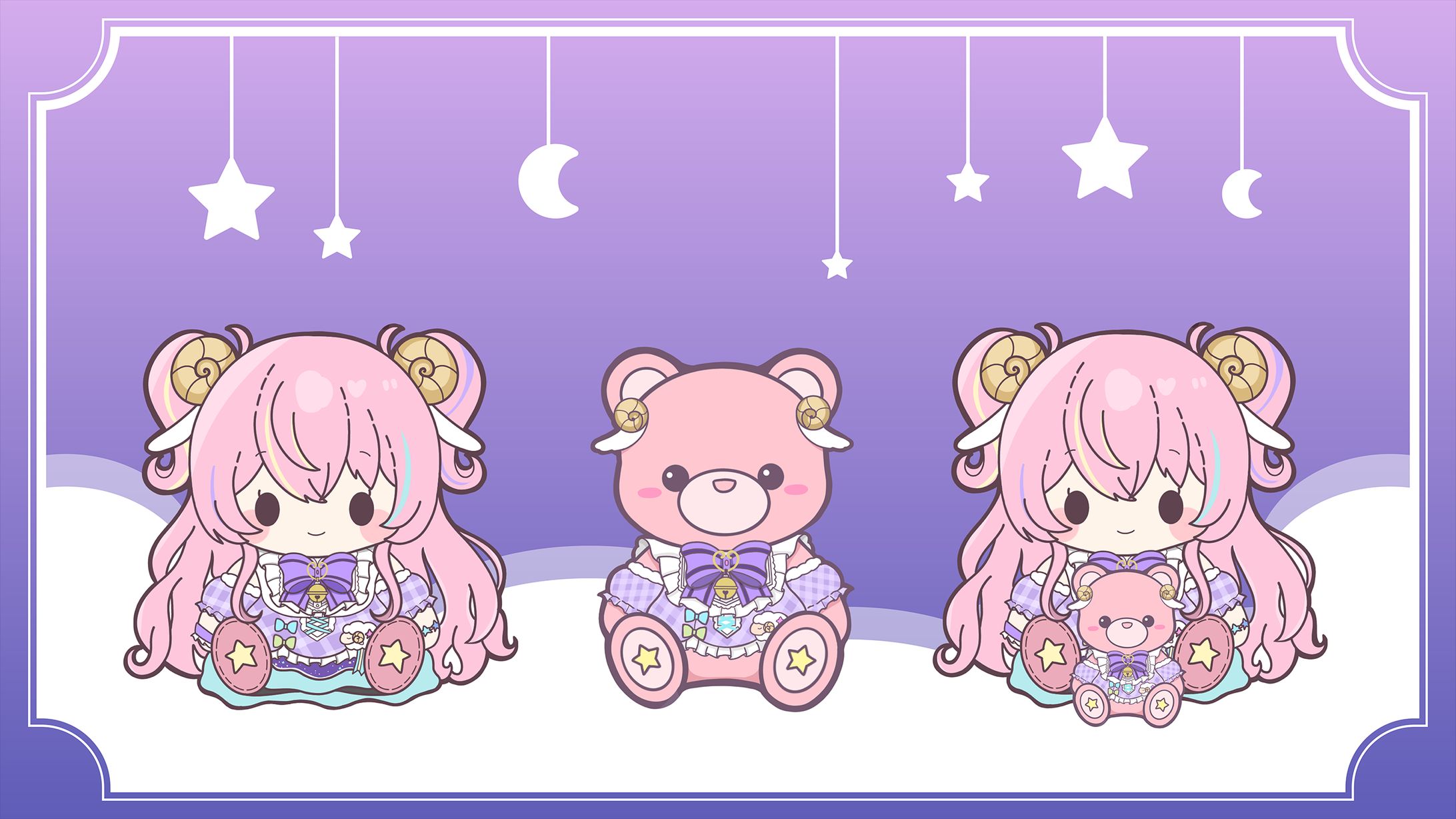 満点わたげ様/ぬいぐるみ風イラスト-1
