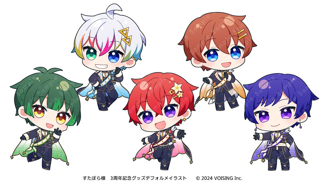 すたぽら Relu 3周年アートボード 9個 株式会社VOISING『すたぽら』様 3周年記念グッズ