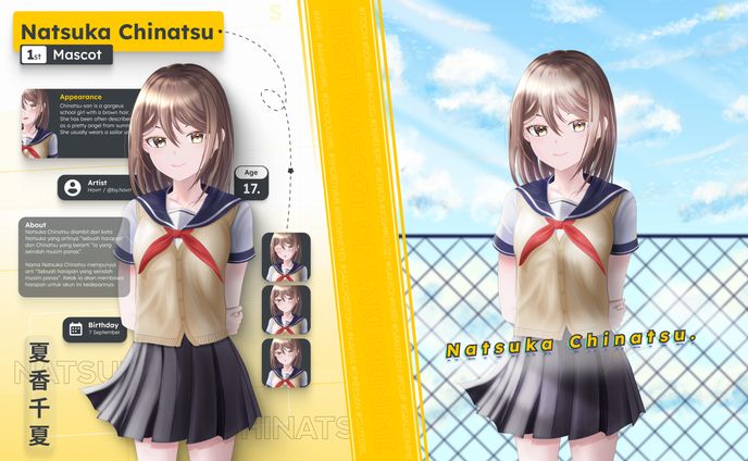 Natsuka Chinatsu Mascot Announcement