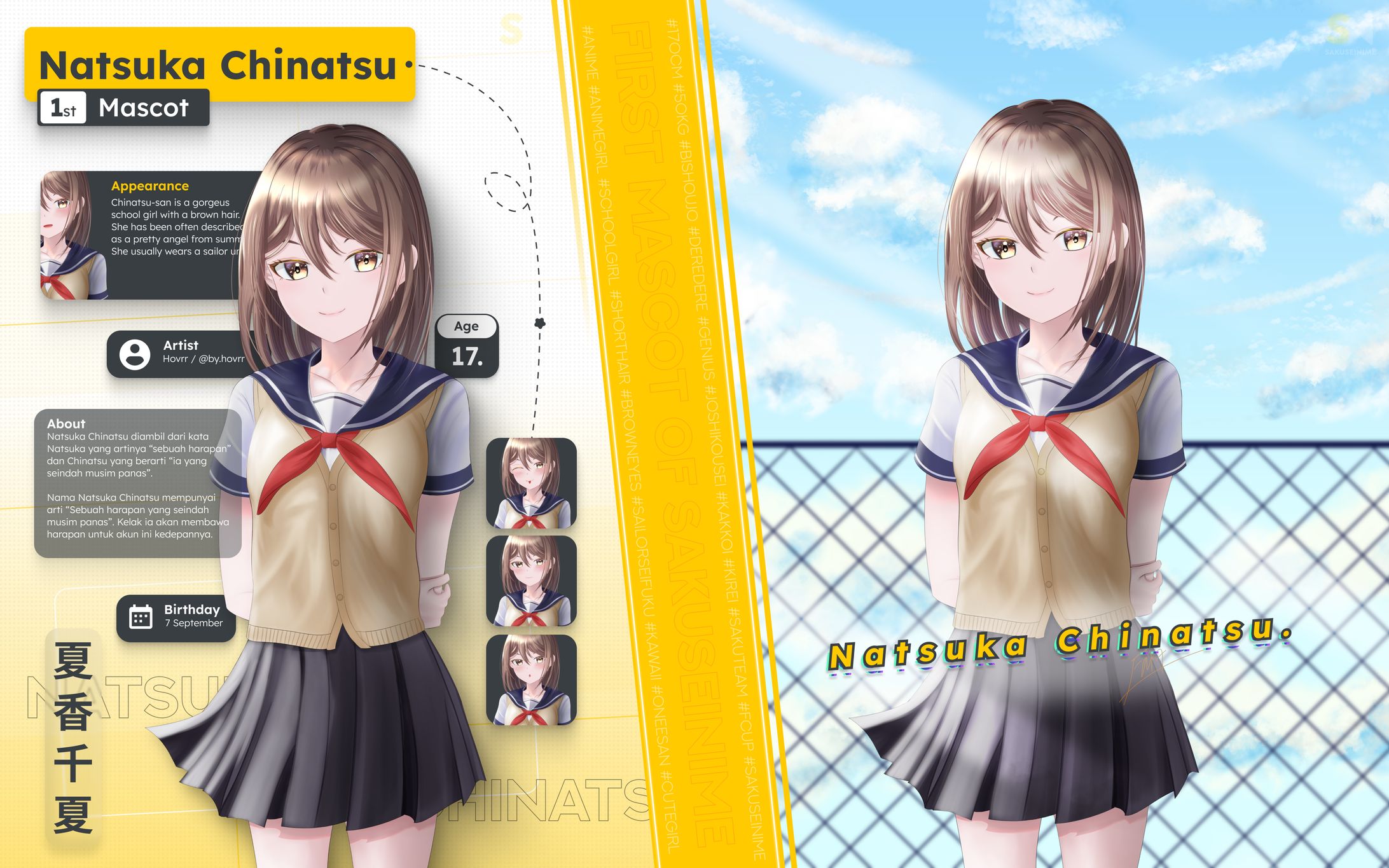 Natsuka Chinatsu Mascot Announcement-1
