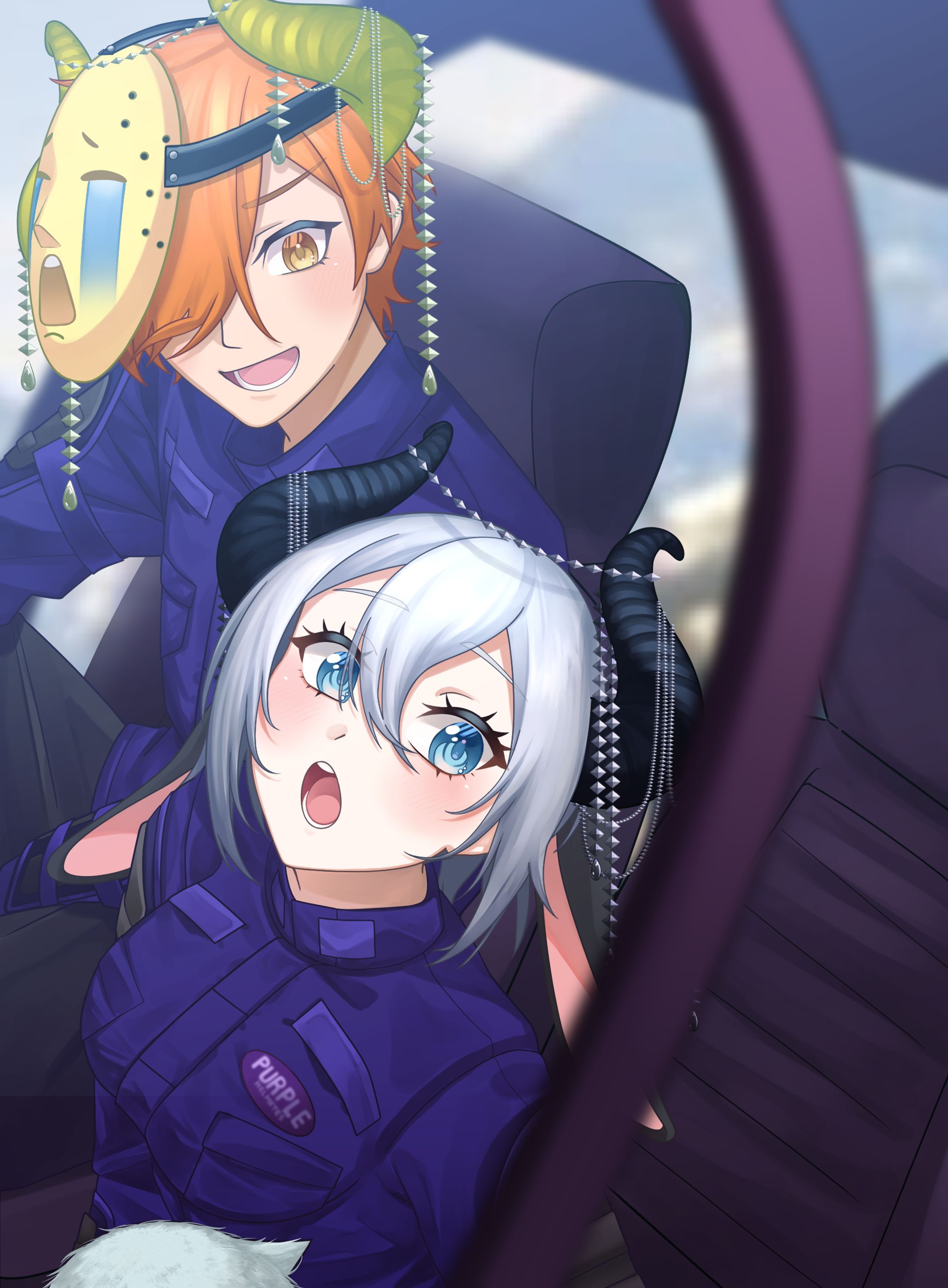 【ファンアート】【1枚絵】スマホ壁紙 ぺんねく師弟-1