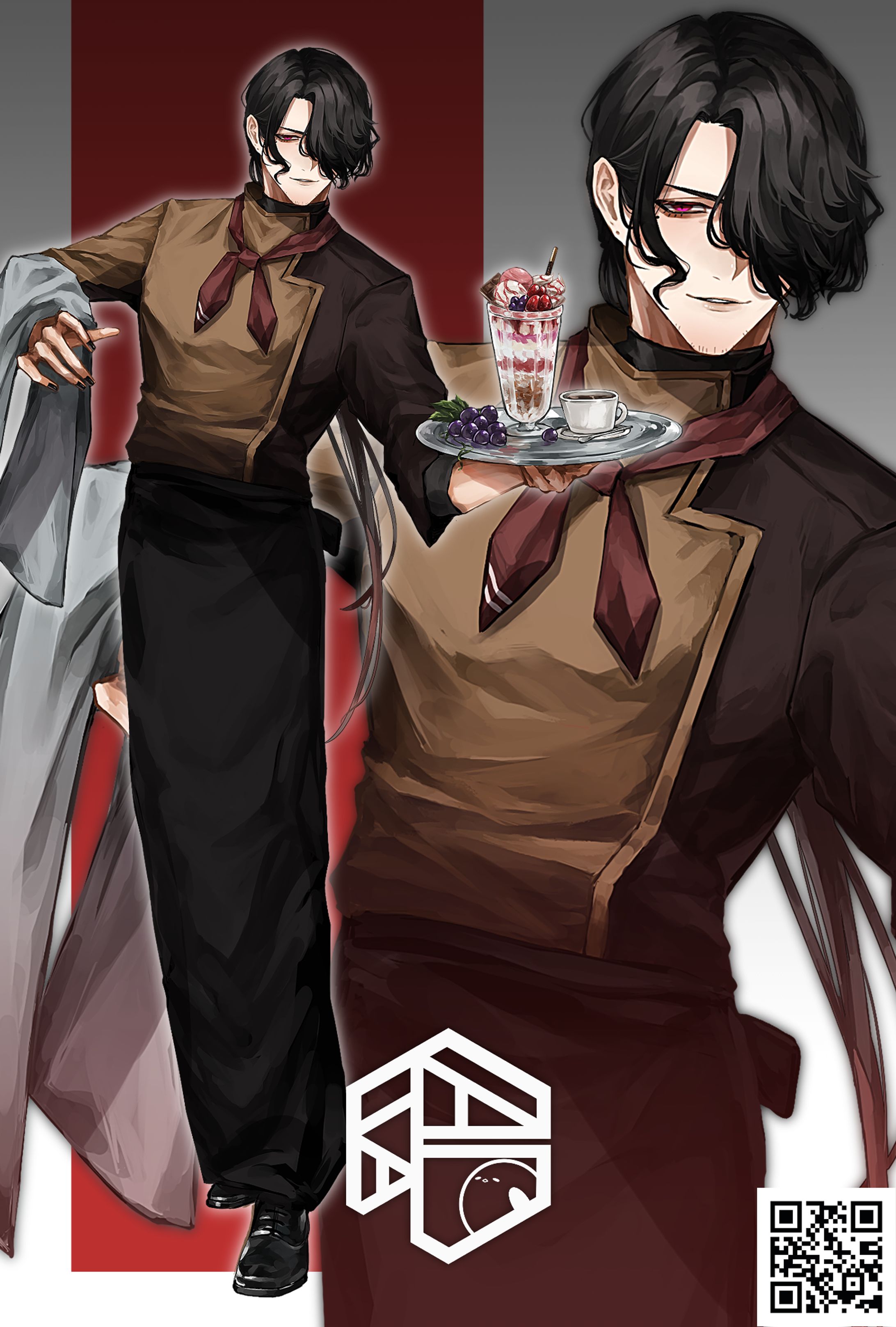 創作 立ち絵 【とあるカフェのオーナー】-1