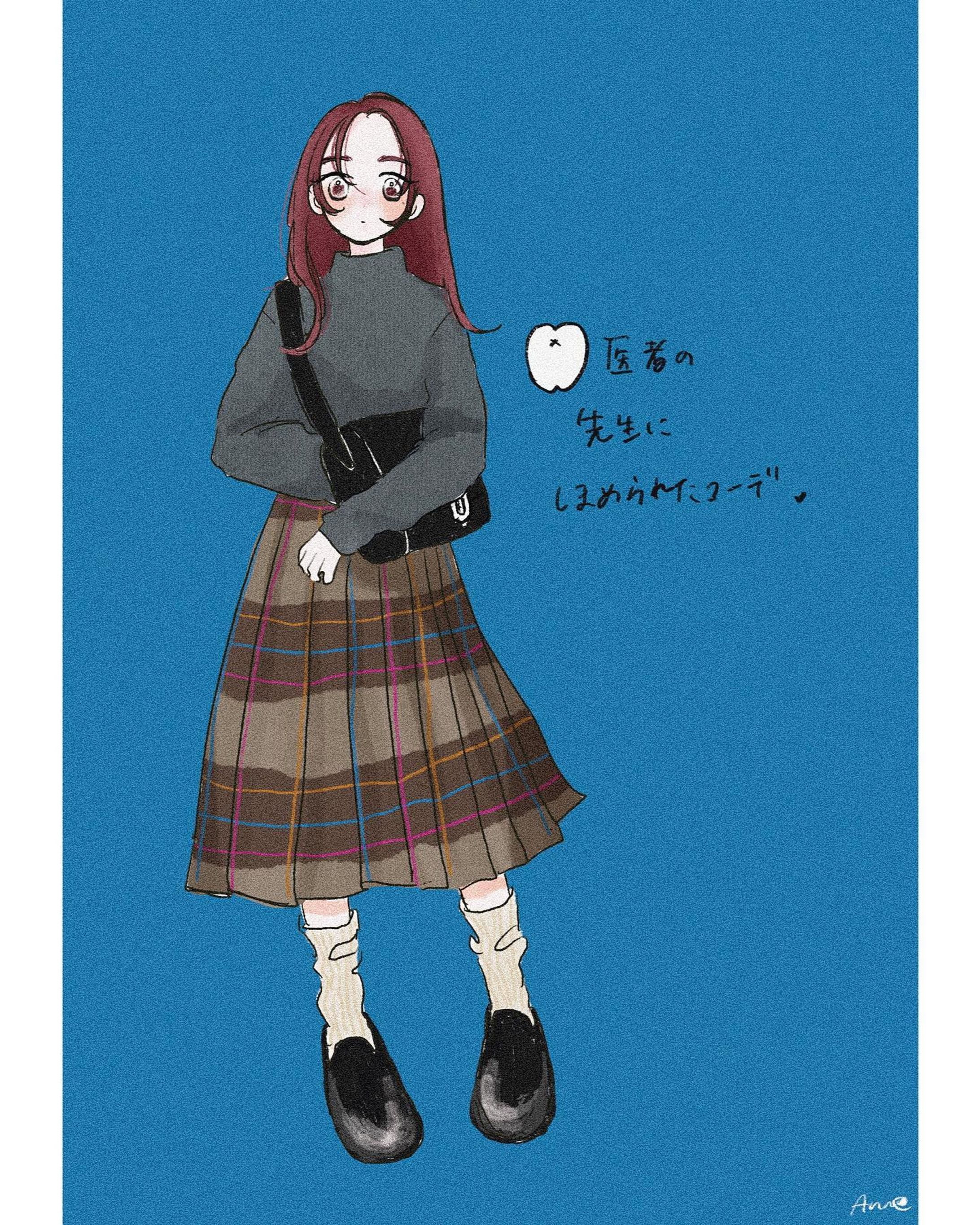 【創作】コーディネートイラスト☃️❄️-1