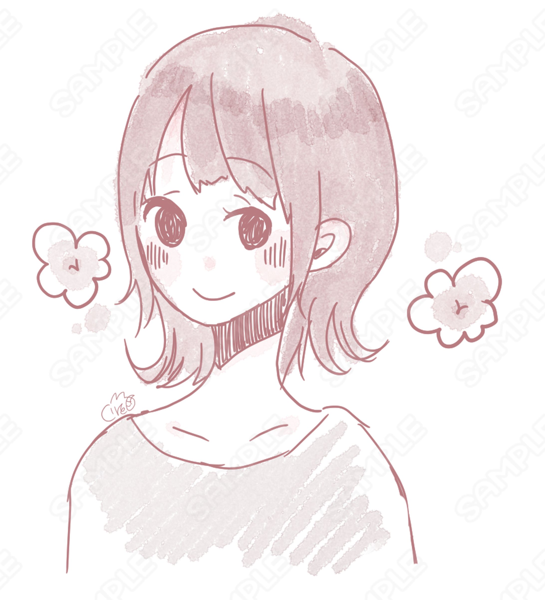 【サンプル】手書き風イラスト-1