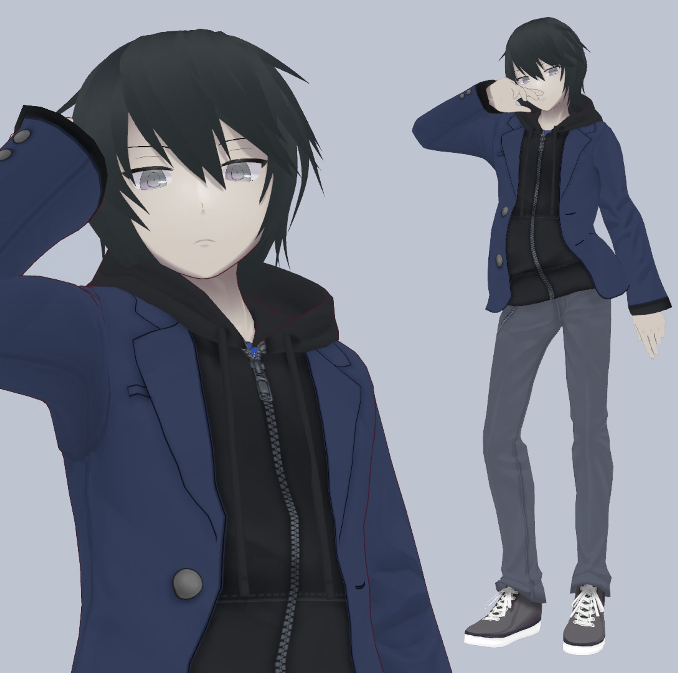 守屋弓弦　3Dモデル-1