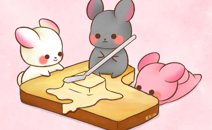 ゆめうさぎとバタートースト