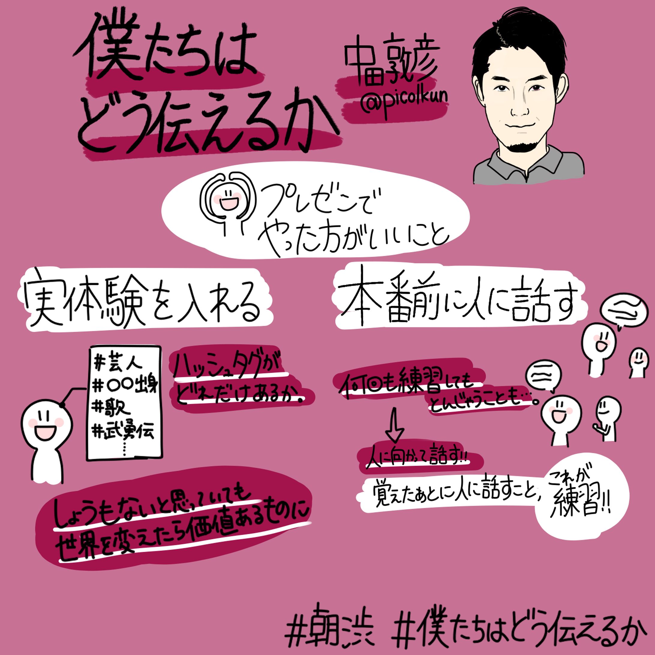 朝渋 イベント『僕たちはどう伝えるか』中田 敦彦氏-1