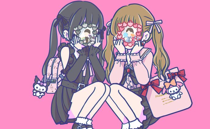 【イラスト】ポップなオリジナル女の子