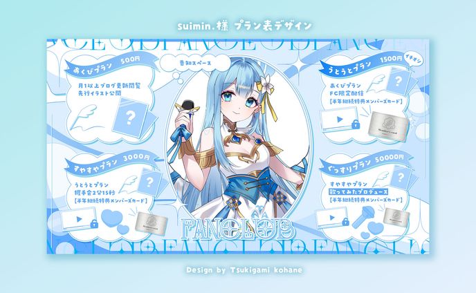 suimin.様ファンクラブプラン表