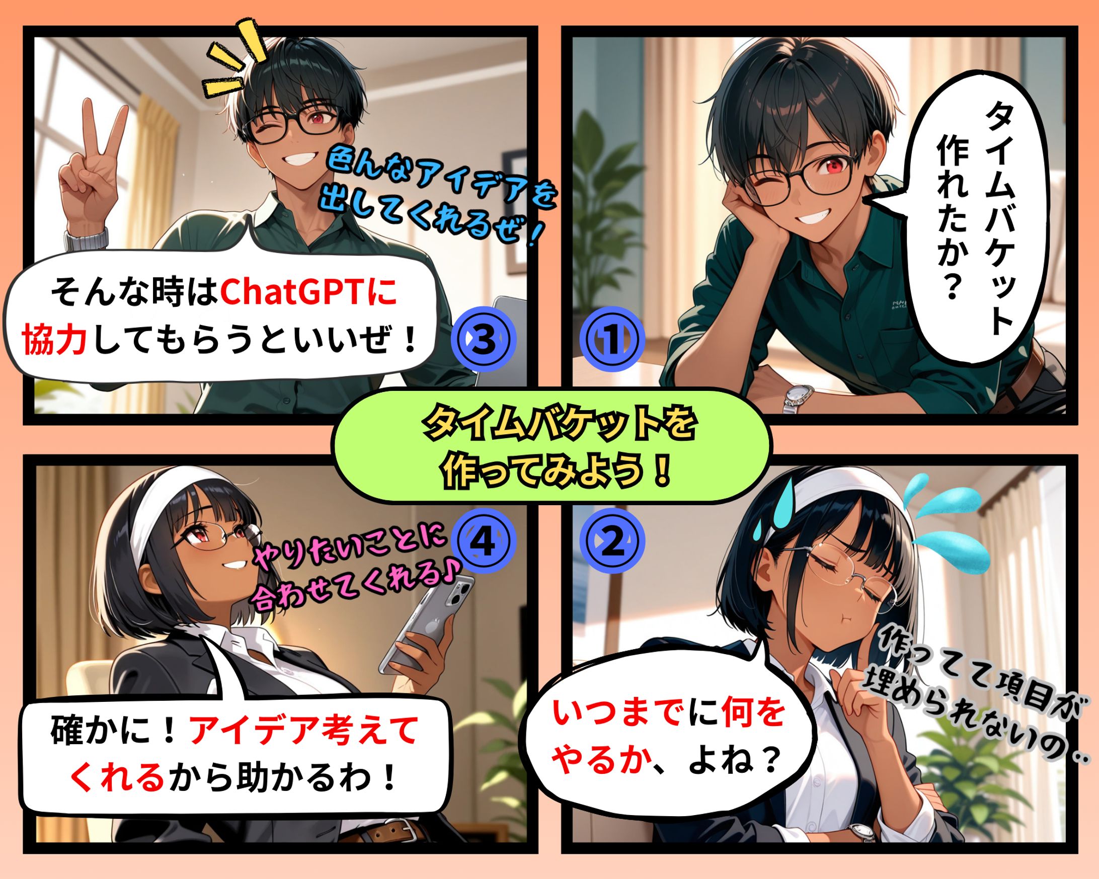 タイムバケットを作ってみよう！-1