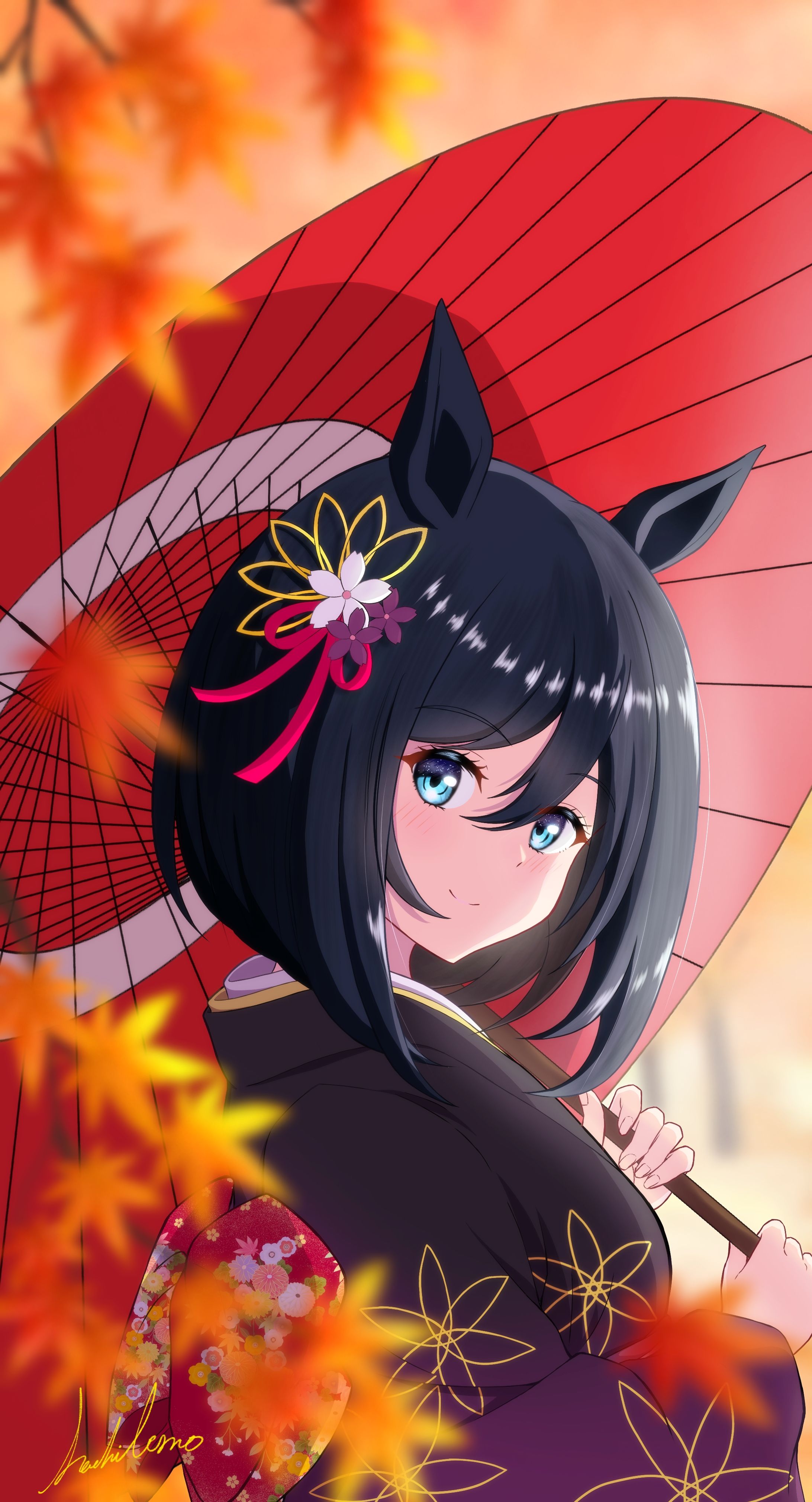 紅葉とエイシンフラッシュ-1