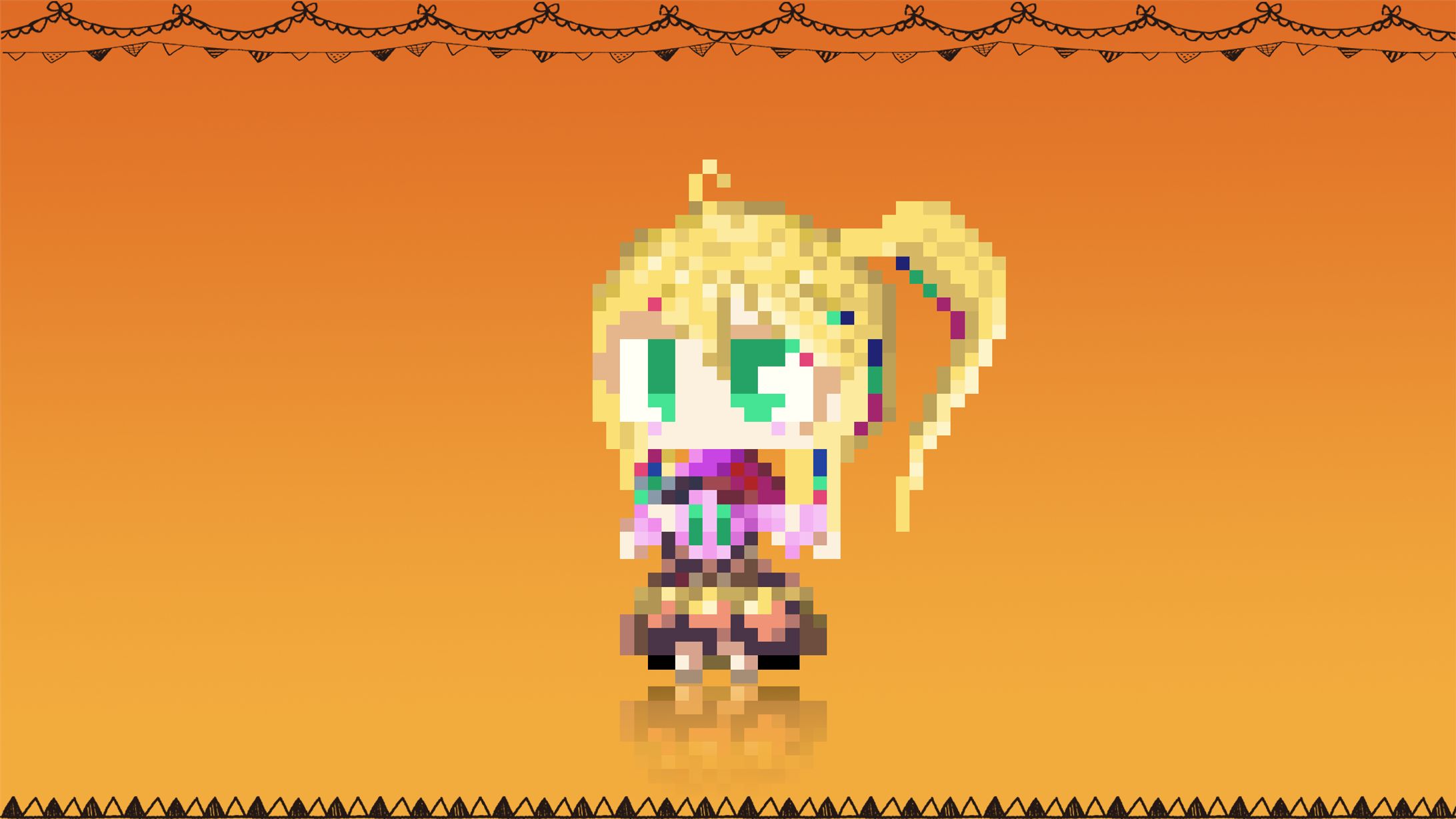 ハロウィン自画像ドット絵-1