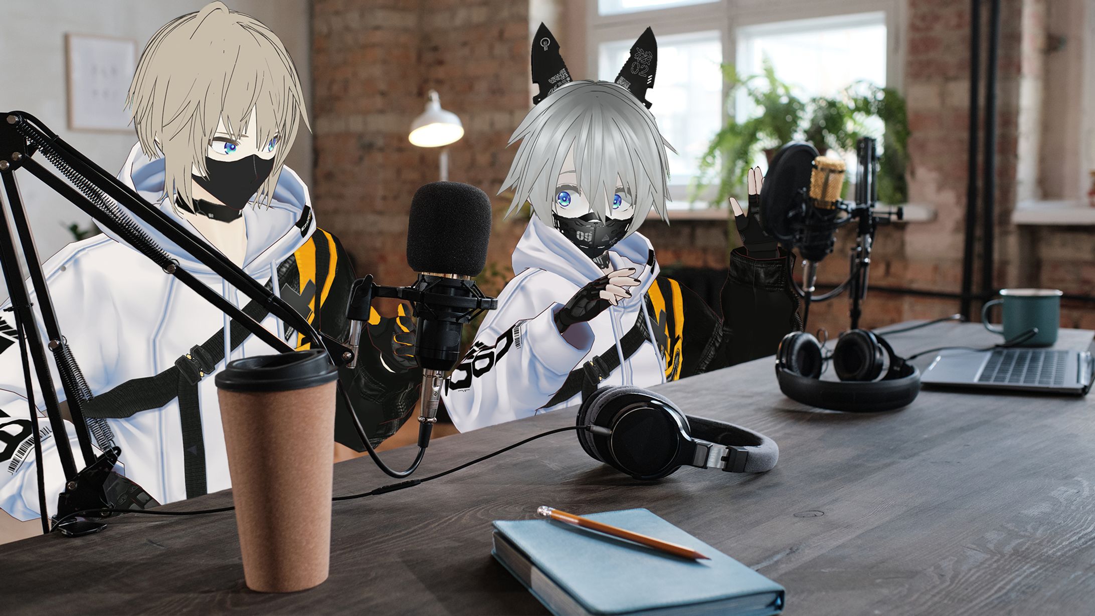 ラジオ収録中-1