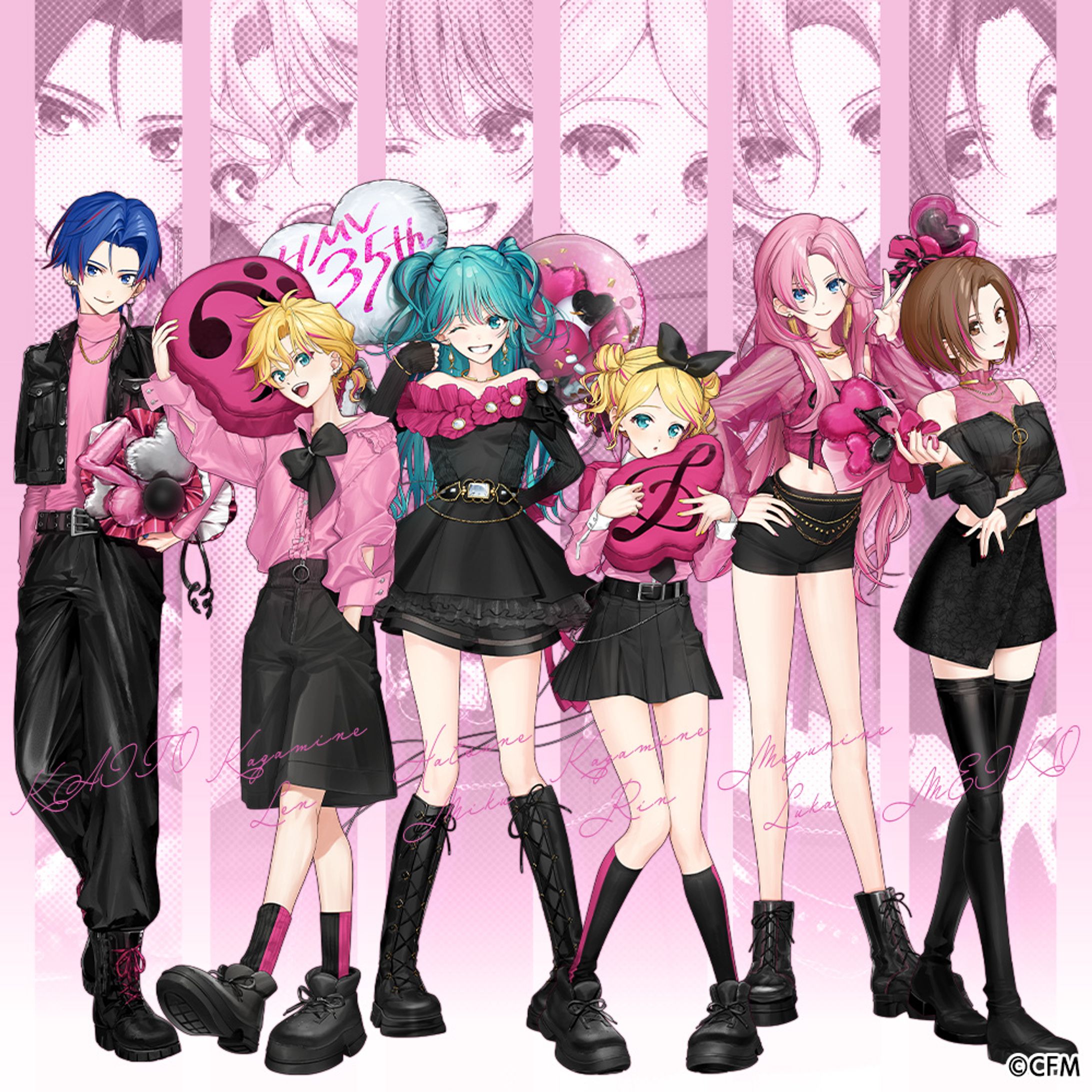 クリプトン・フューチャー・メディア株式会社様『初音ミク×HMV35th anniversary』等身イラスト-1