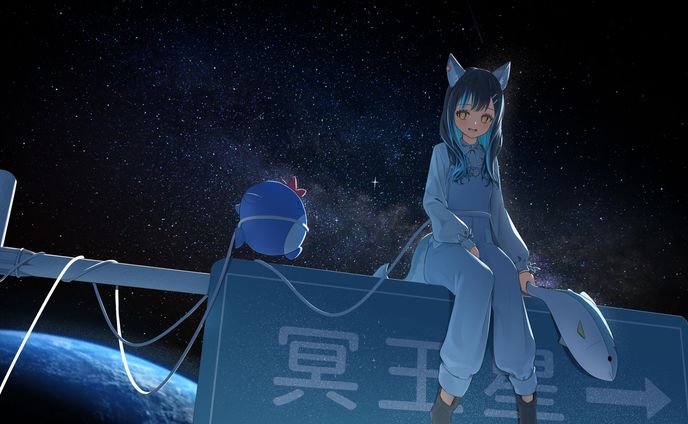 編集、依頼絵