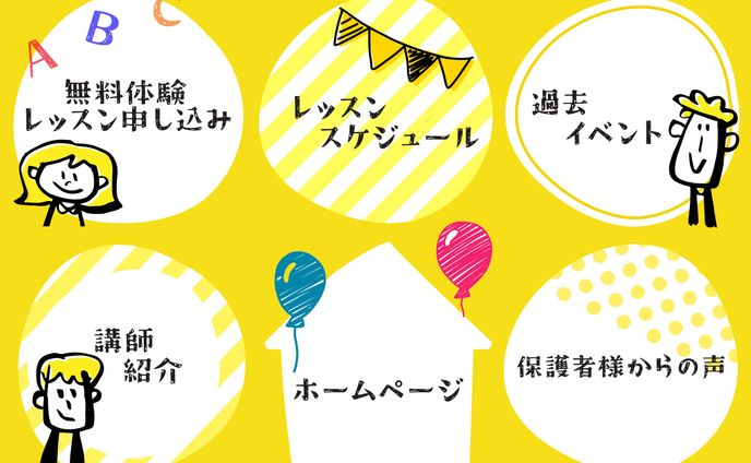 架空英会話教室のLINEリッチメニュー