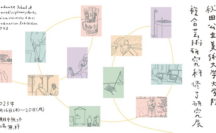 『秋田公立美術大学大学院　複合芸術研究科修了研究展』宣伝美術デザイン