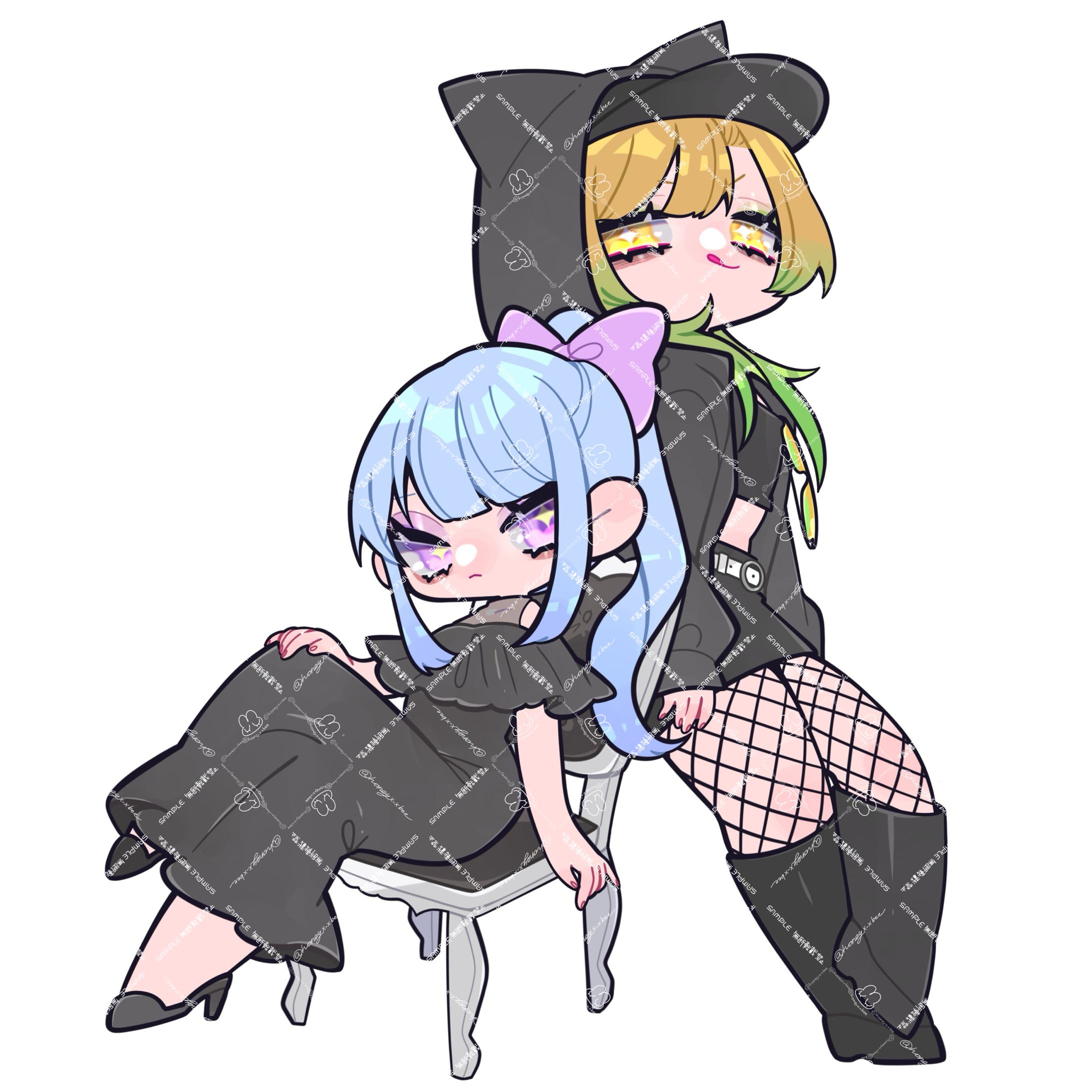 ながみ様 Gimme×Gimme/八王子P×Giga歌ってみた用イラスト-1