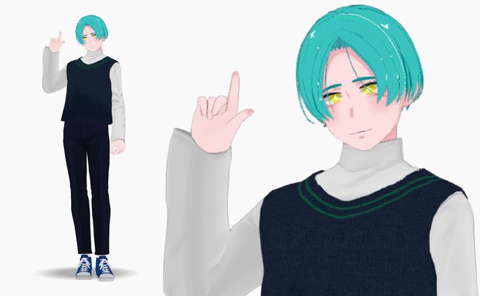 3Dモデル-冬馬うと