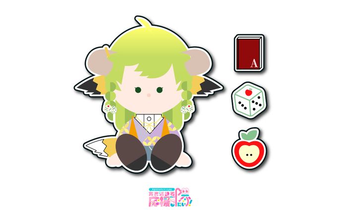 【フレークシール風イラスト】賽子あどら様
