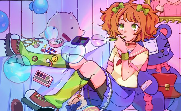 一次創作イラストなど