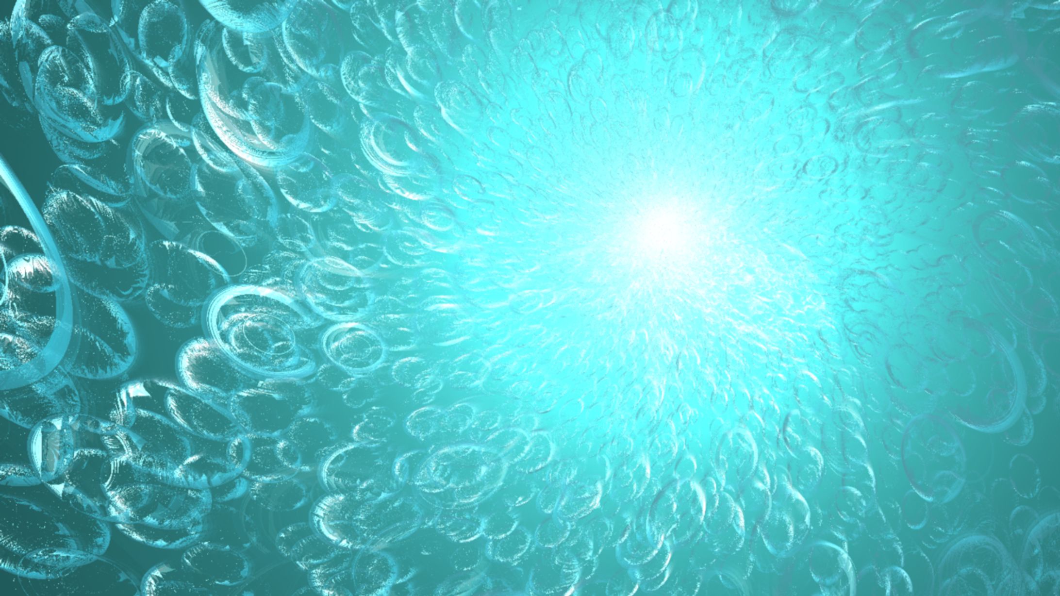 Bubbles underwater.-1