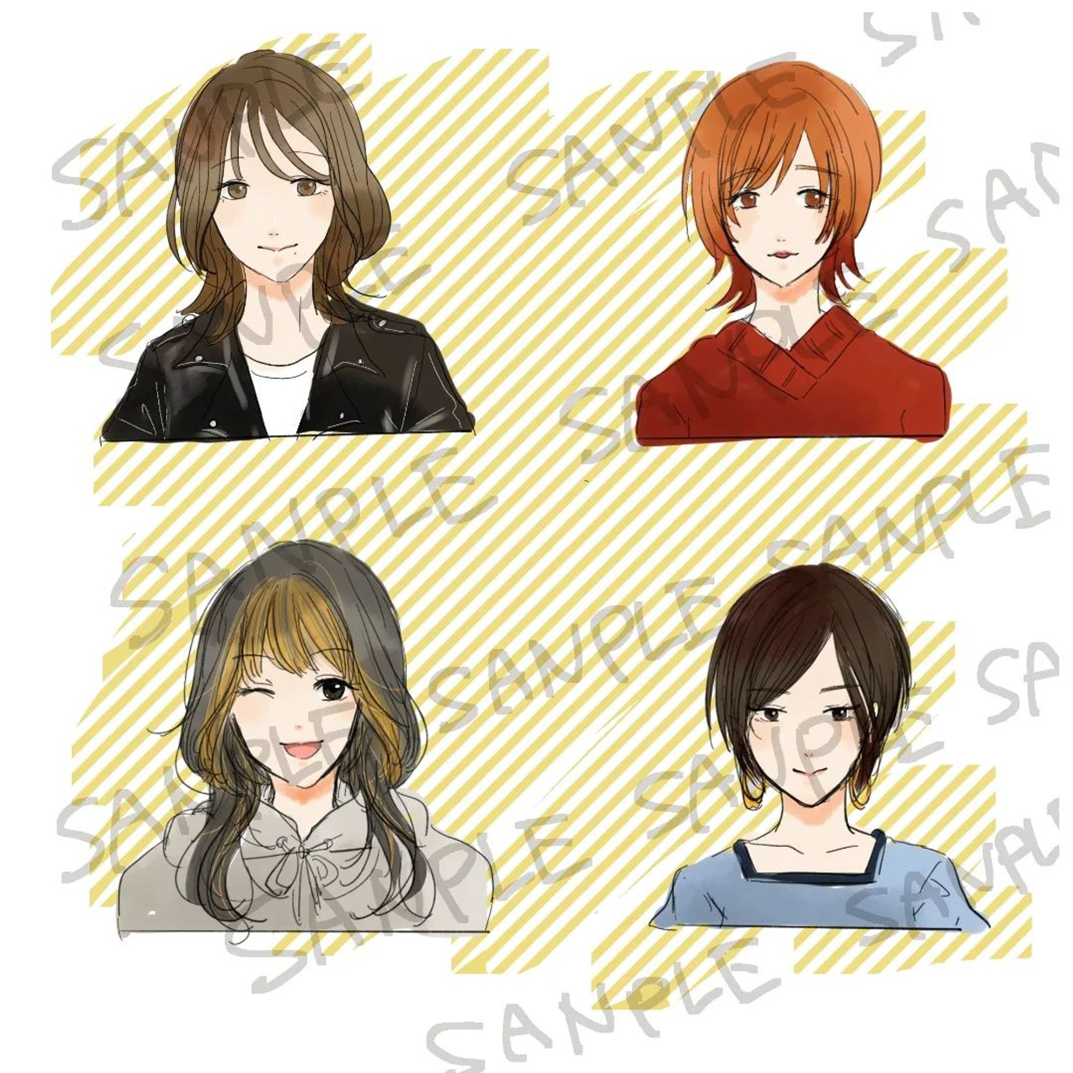 こちらはキレイめスタイルのガールズサンプルです！⁡
髪色も服装もお好みの感じでオシャレに仕上げさせていただきます✨⁡
⁡#惹き寄せアイコン  #ココナラで私の得意出品中  #ココナラ  #ココナラアイコンオーダー受付中  #ココナラで販売中  #ココナラ  #イラストレーター  #イラストグラム  #イラストアイコンオーダー  #オーダーアイコン  #illustrator  #illustration-1