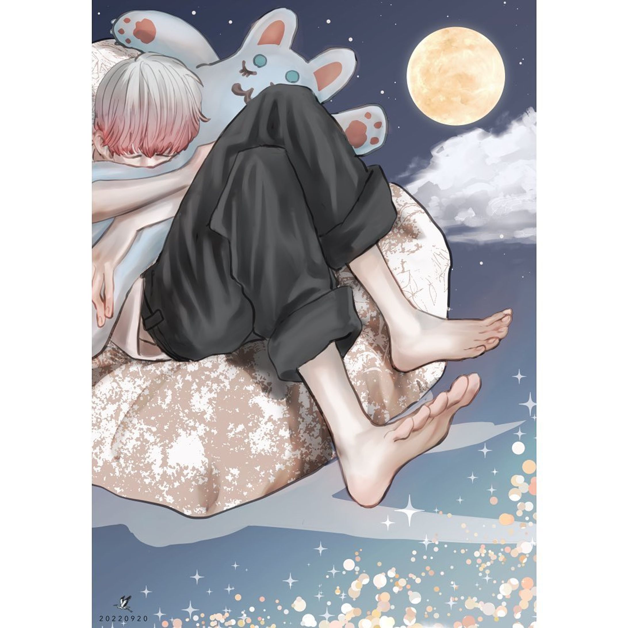 やっぱり眠い…。
おやすみなさい😴
、
。
前回のイラストを清書しました。

#絵 #イラスト #創作イラスト #漫画絵 #オリジナルイラスト #眠い #夜 #裸足 #男子 #illustration #drawing #digitaldrawing #digitalart #digitalpainting #originalcharacter #originalart #night #boy-1
