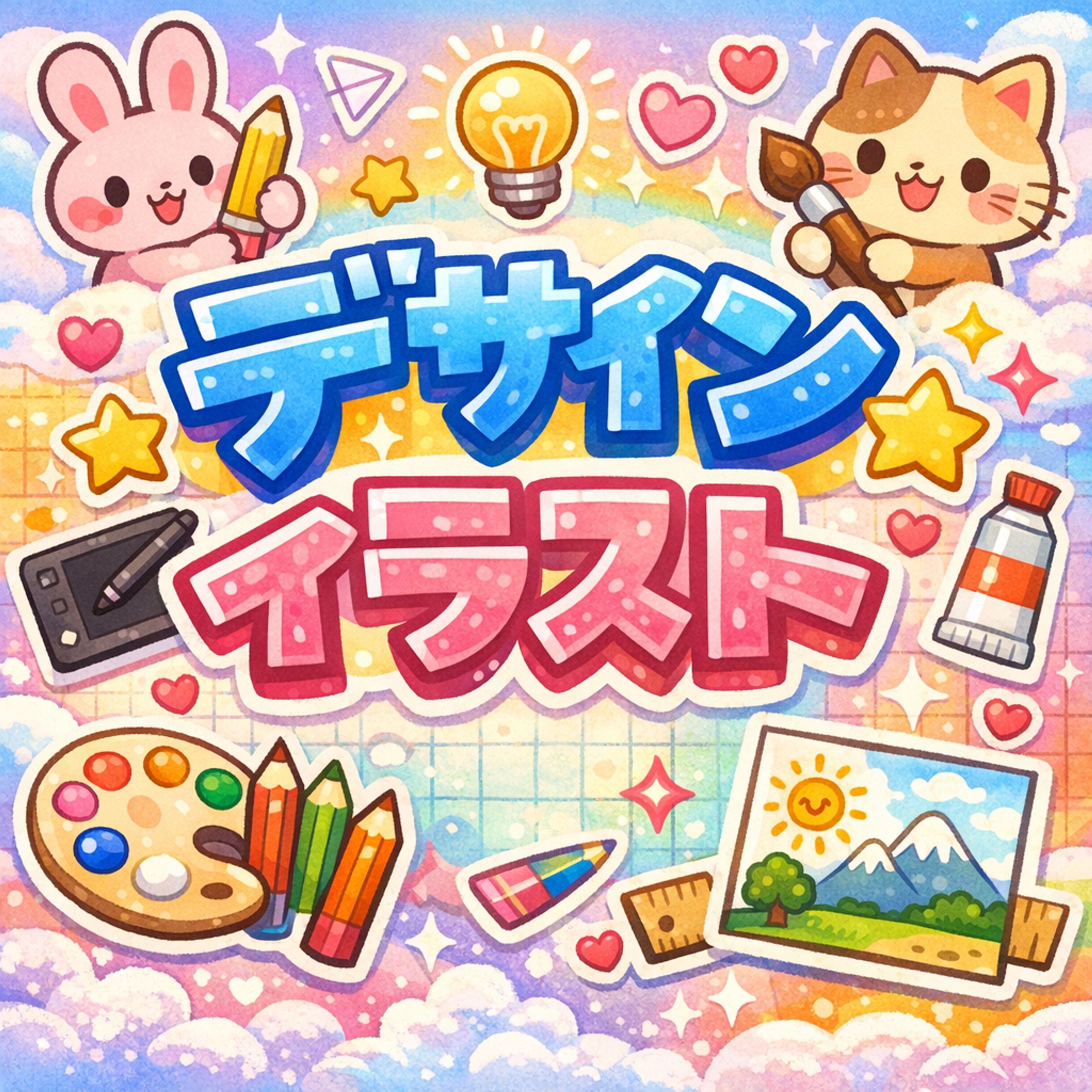 AI使用サンプル　デザイン/イラストの文字画像-1