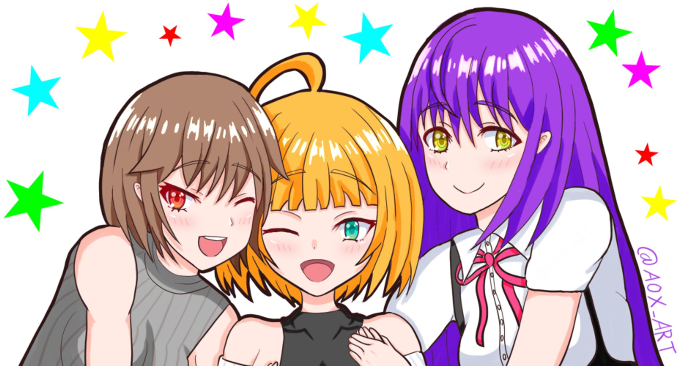 オリキャラのうちの子3人-1