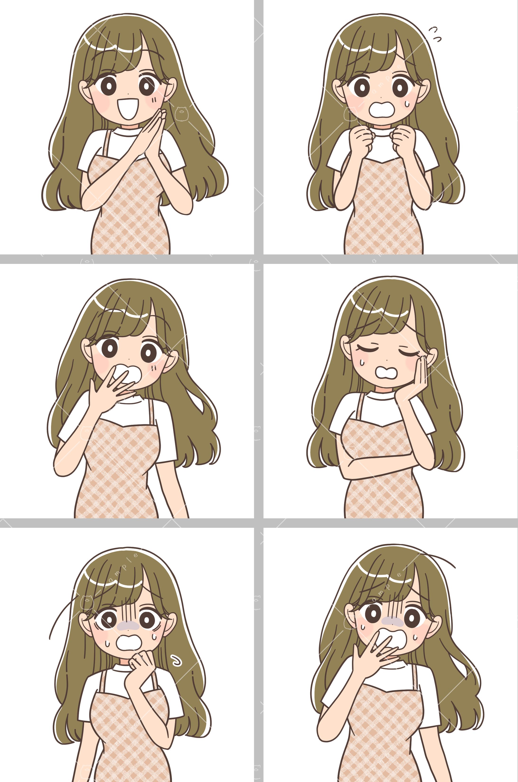 【女性向け】デフォルメ挿絵-1