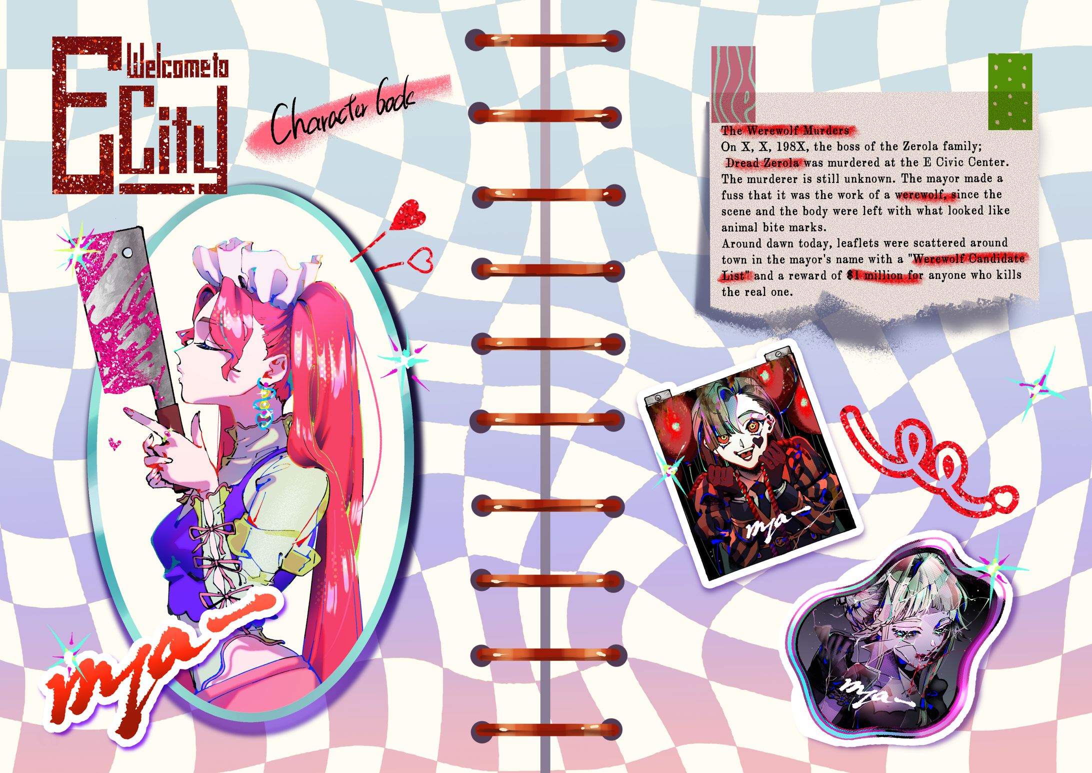 【イラスト集・漫画】Wellcome to E-City Character book-1